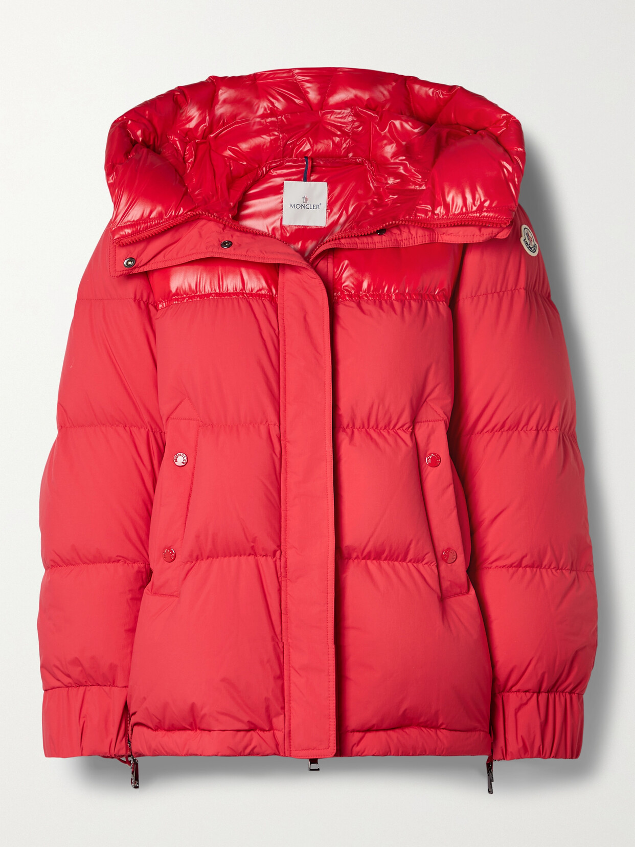 Moncler - Etival Hooded Quilted Shell Down Jacket - Red