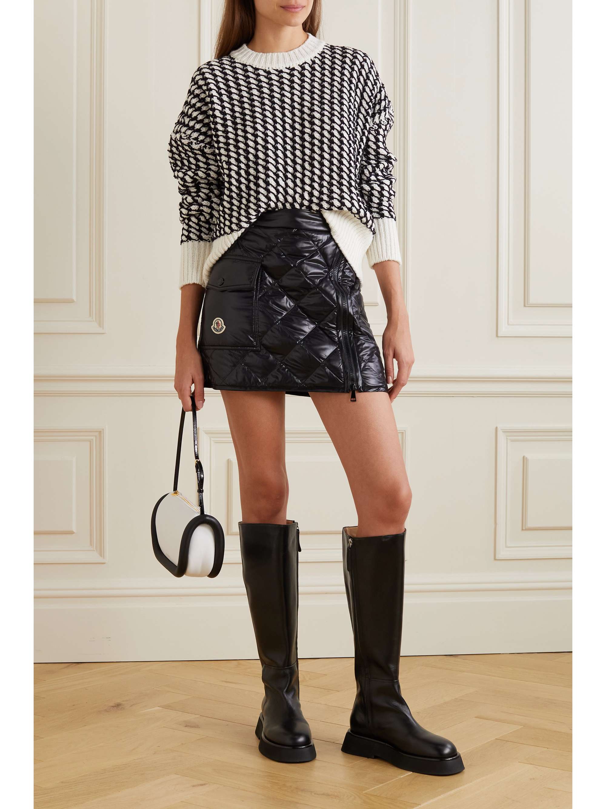 MONCLER Quilted shell down mini skirt | NET-A-PORTER