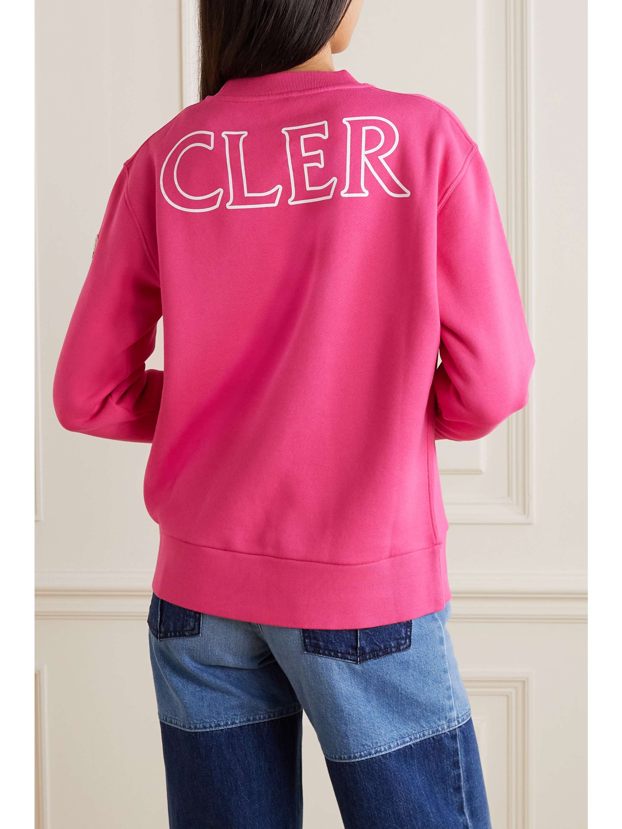 MONCLER Printed cotton-jersey sweatshirt