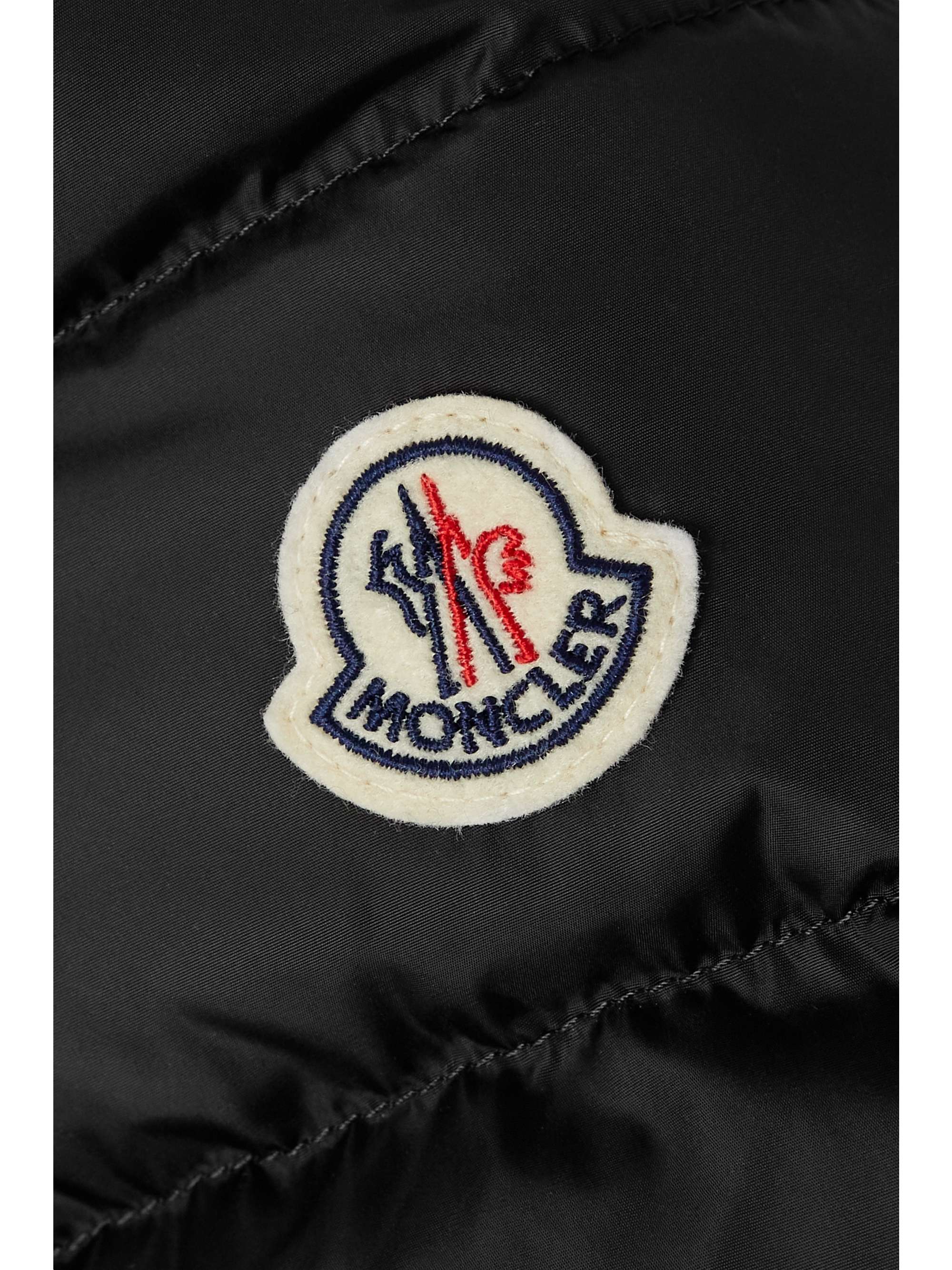 MONCLER Flammette Daunenmantel aus gestepptem Shell mit Kapuze