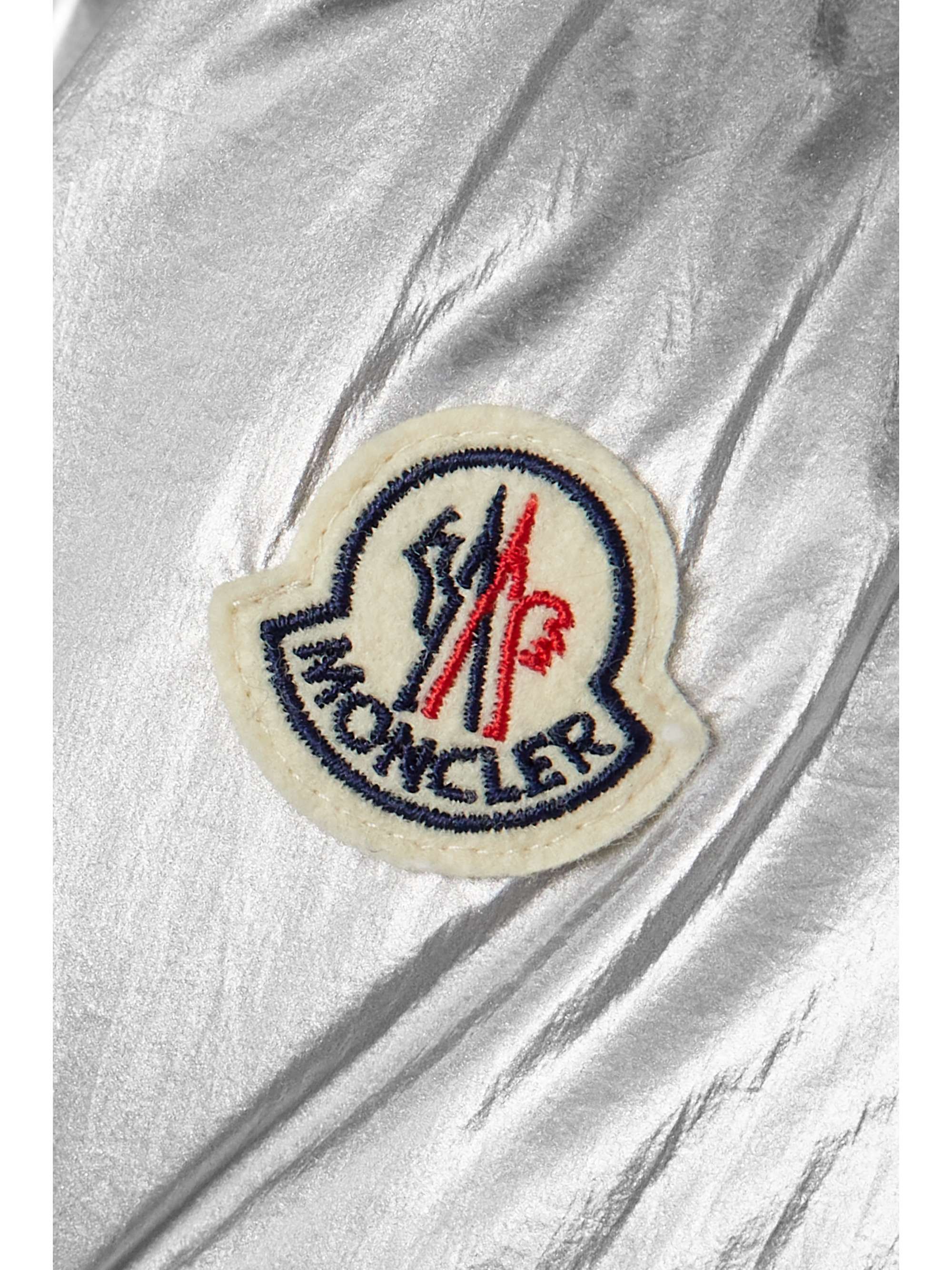 MONCLER Gaou hooded quilted metallic shell down jacket