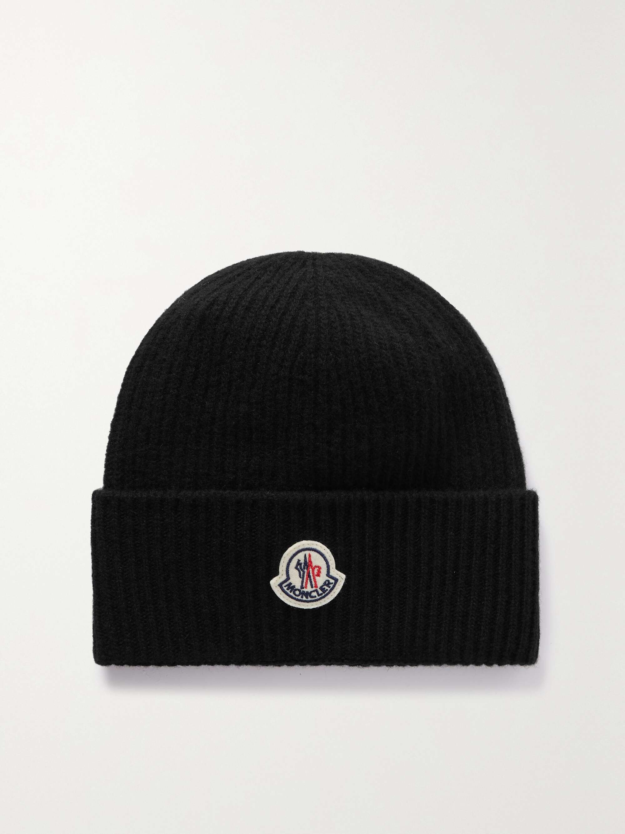 Moncler Women's Logo Beanie Hat in Black | End Clothing