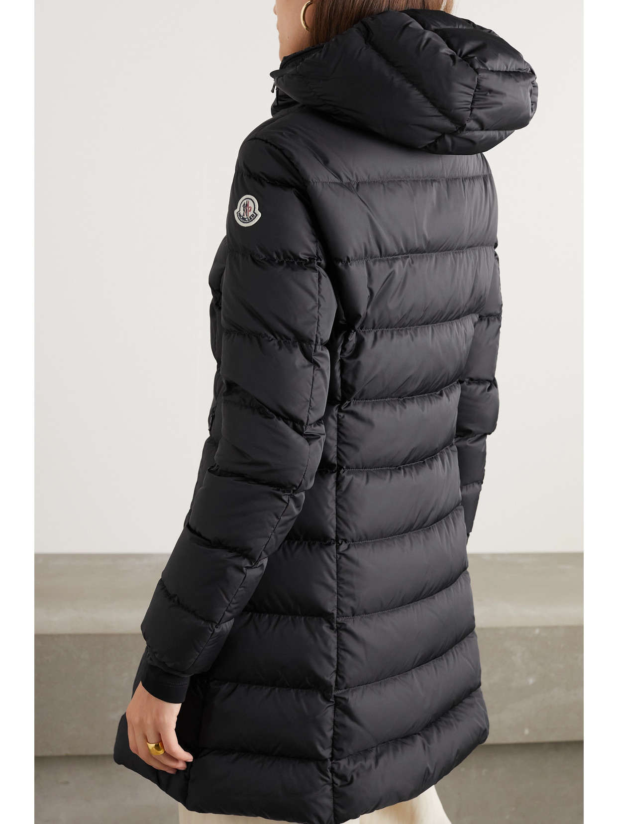 MONCLER GIE HOODED QUILTED SHELL DOWN JACKET