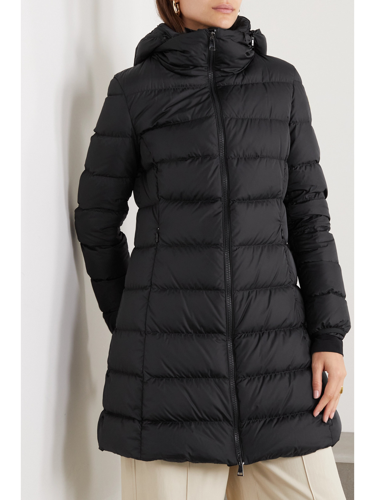 MONCLER GIE HOODED QUILTED SHELL DOWN JACKET