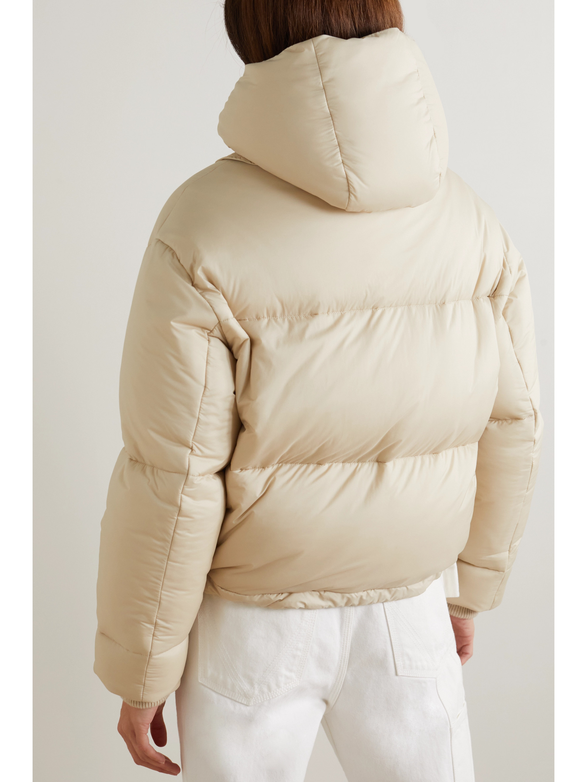 Loro Piana Suter hooded quilted shell down jacket thumbnail