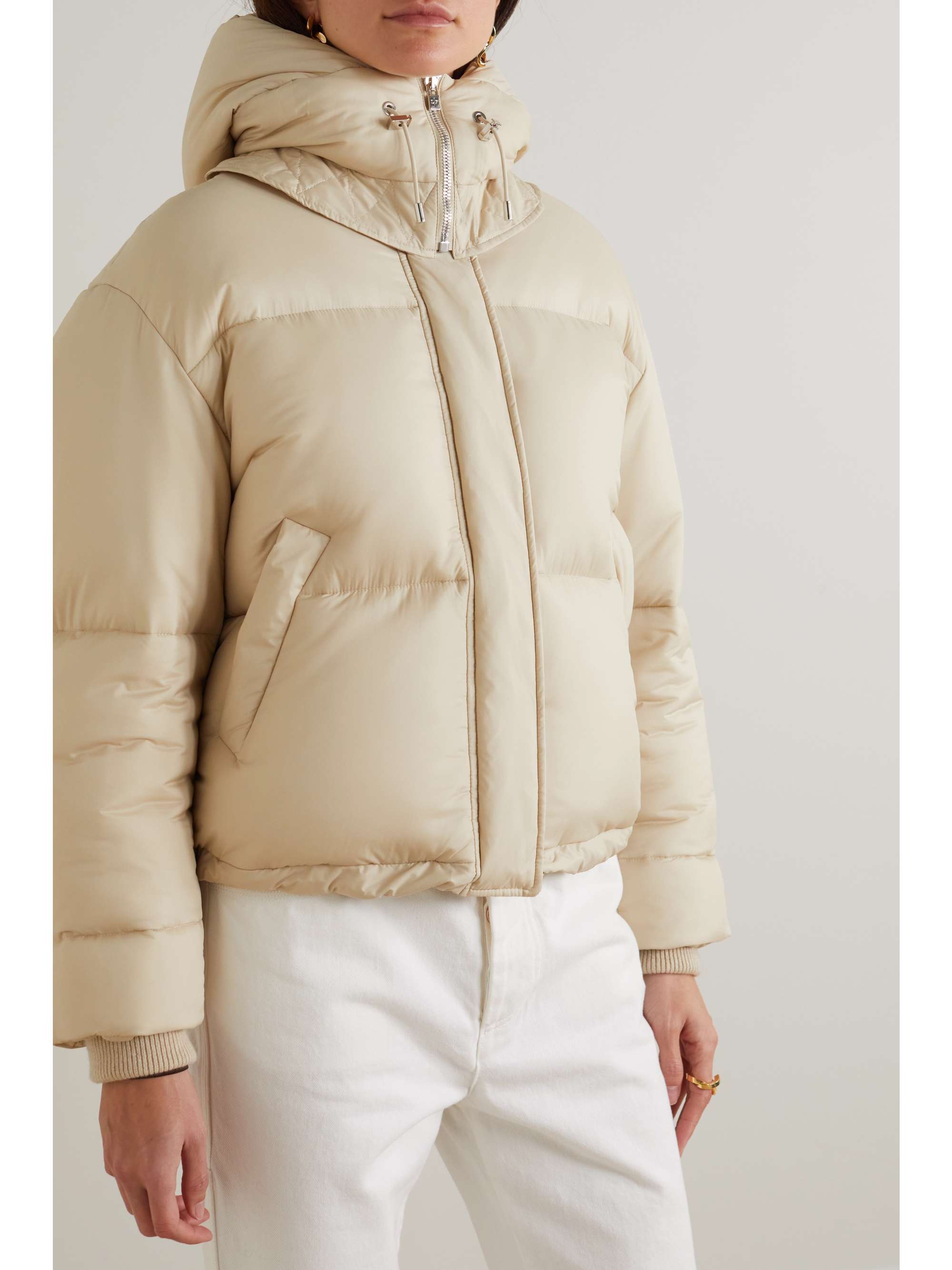 LORO PIANA Suter hooded quilted shell down jacket