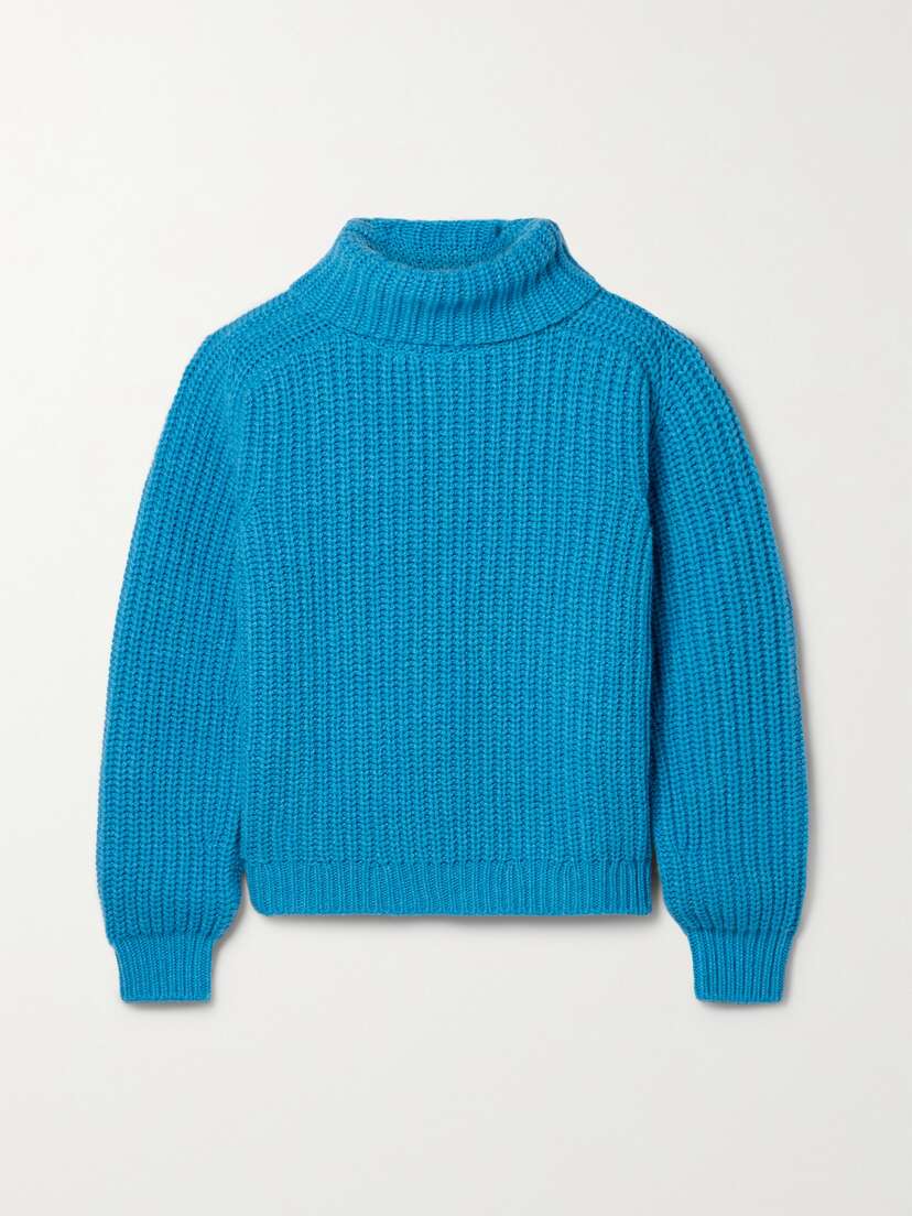 Loro Piana Dolcevita Davenport Ribbed Cashmere Turtleneck Sweater