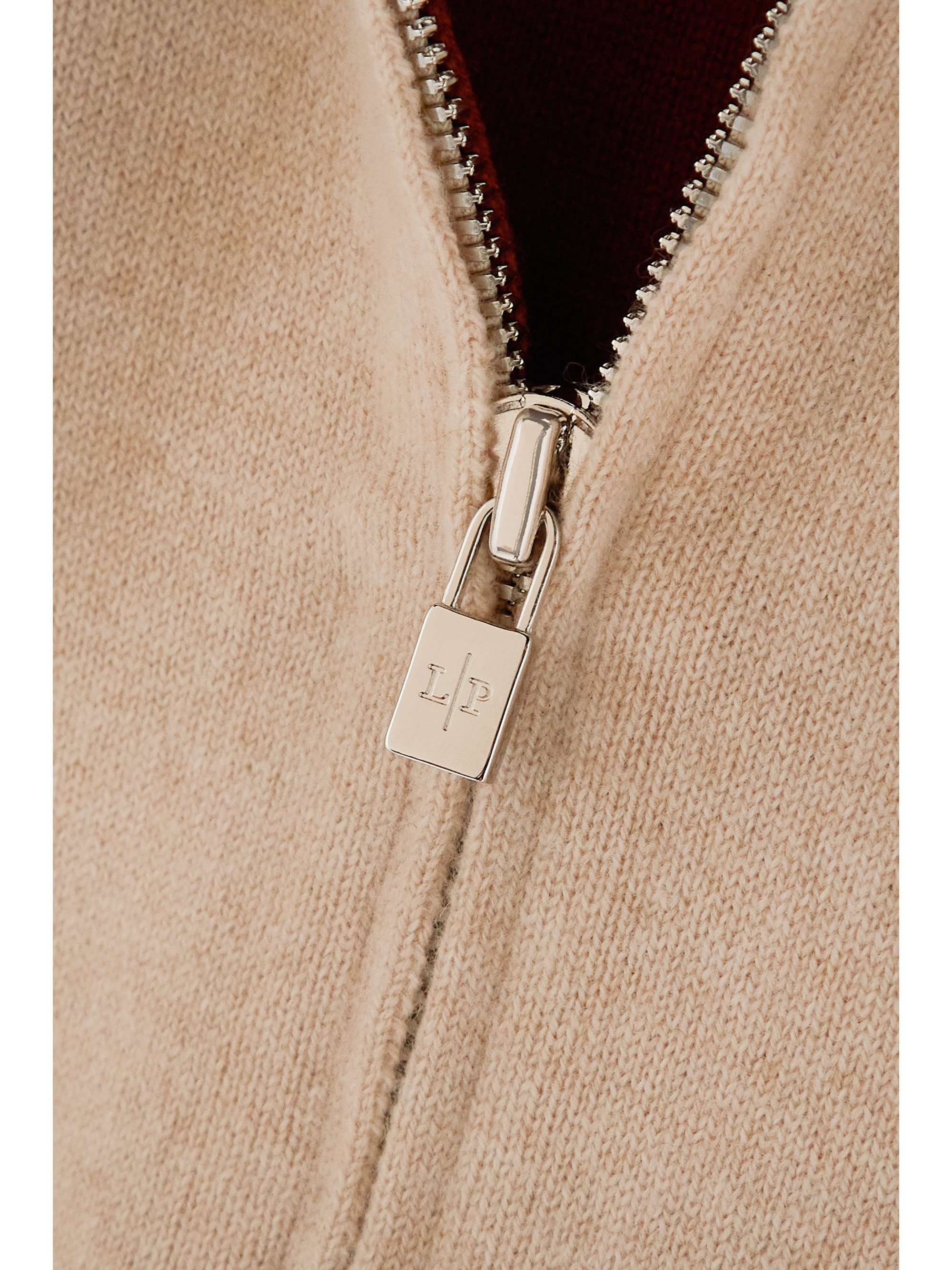 LORO PIANA Webbing-trimmed cashmere hoodie