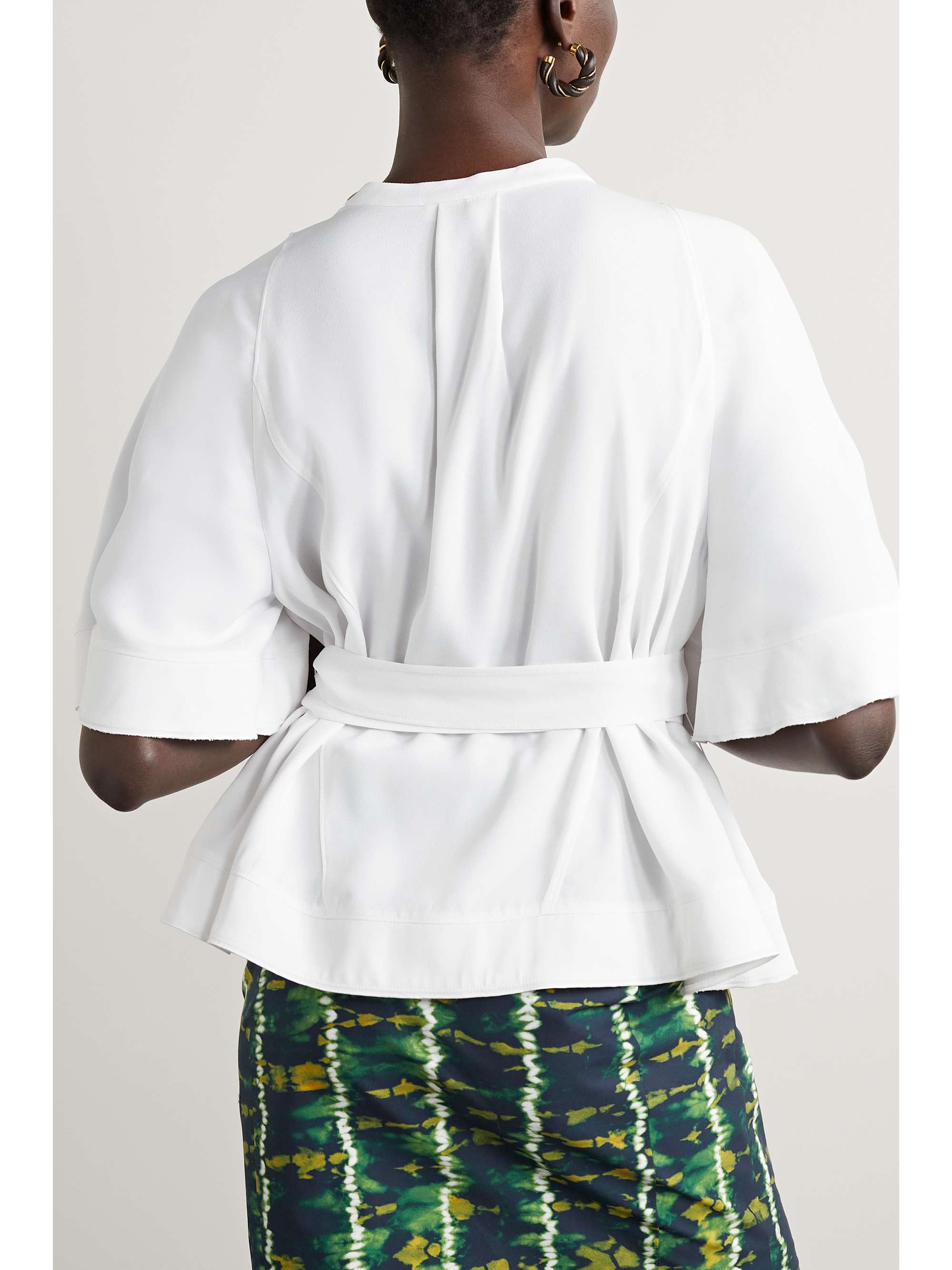 ALTUZARRA Dafishy belted crepe blouse