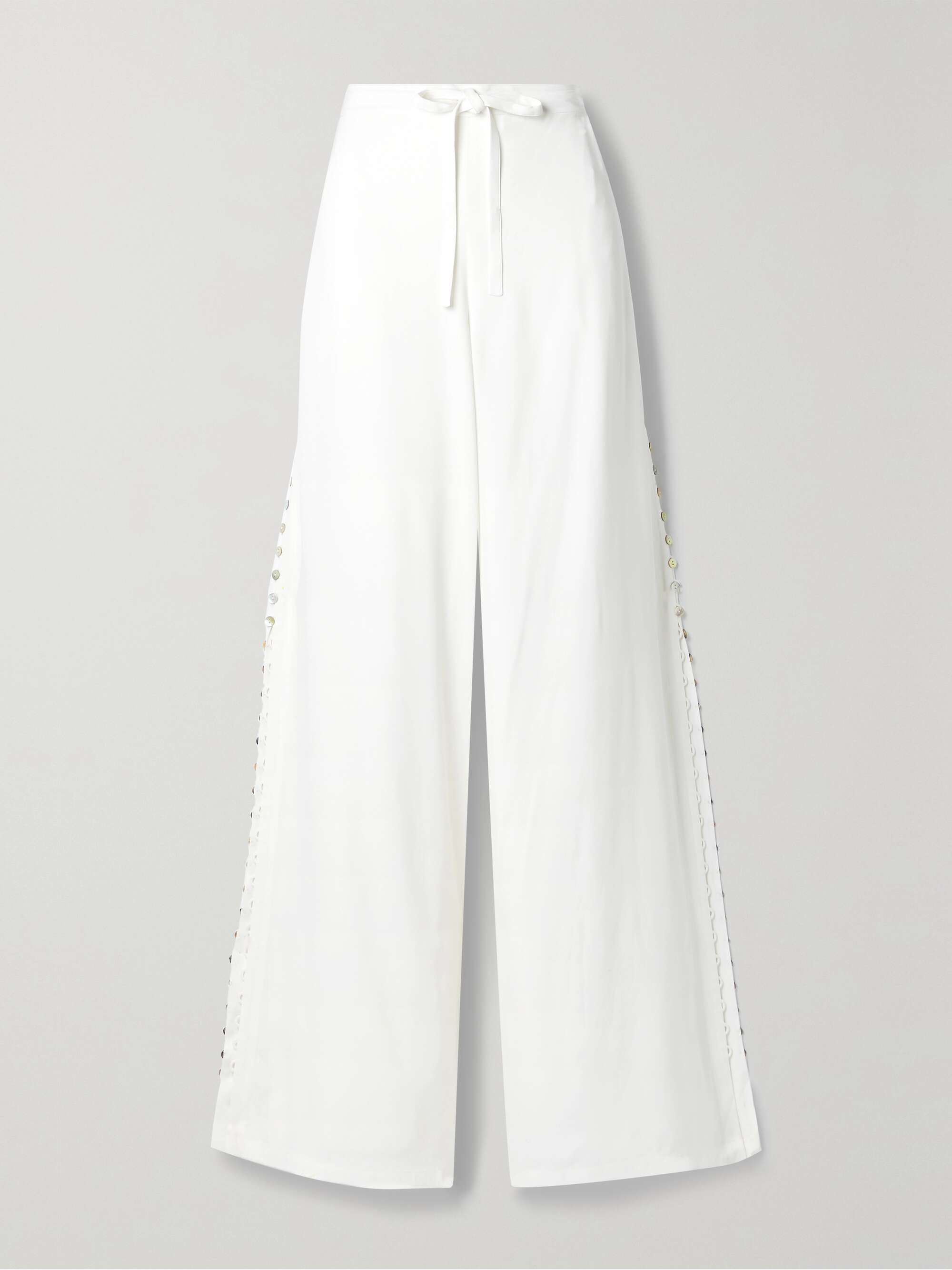 Embroidered Shorts in Mani White Embroidered Shorts in Mani White