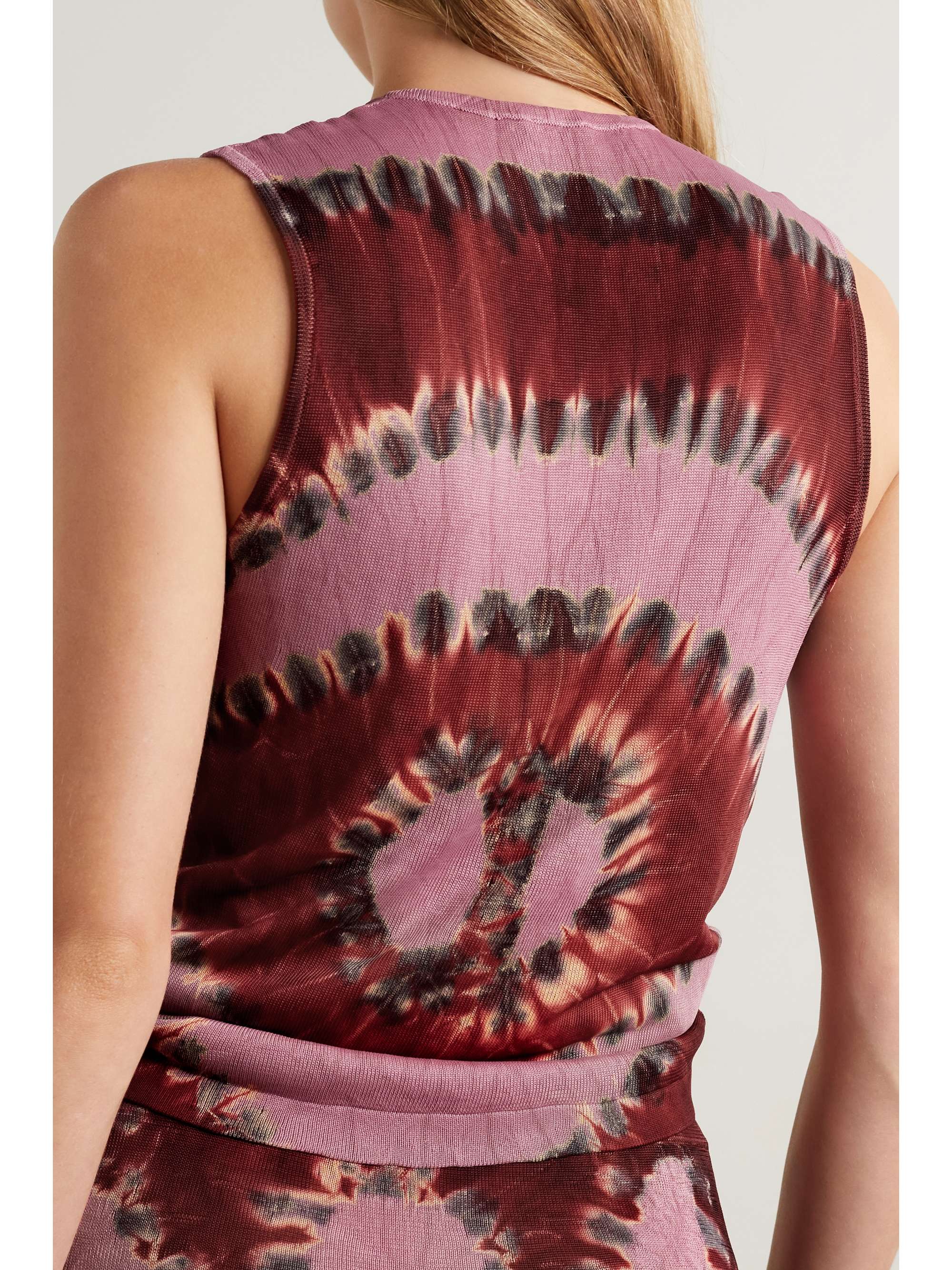 ALTUZARRA Jofur ruched tie-dyed knitted top