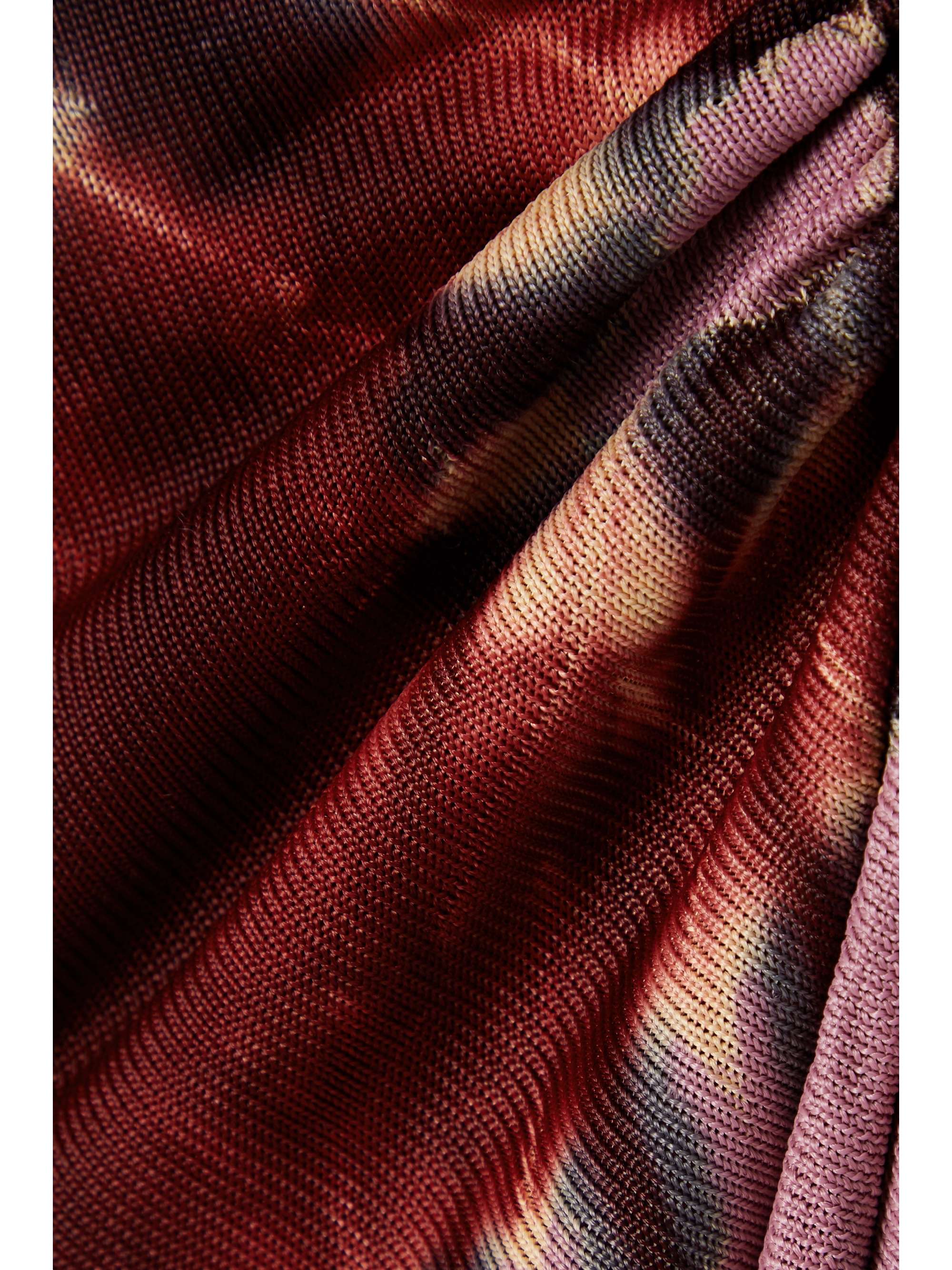 ALTUZARRA Jofur ruched tie-dyed knitted top