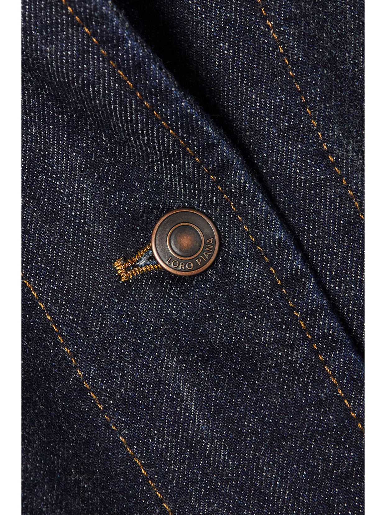 Shop Loro Piana Denim Shirt In Blue