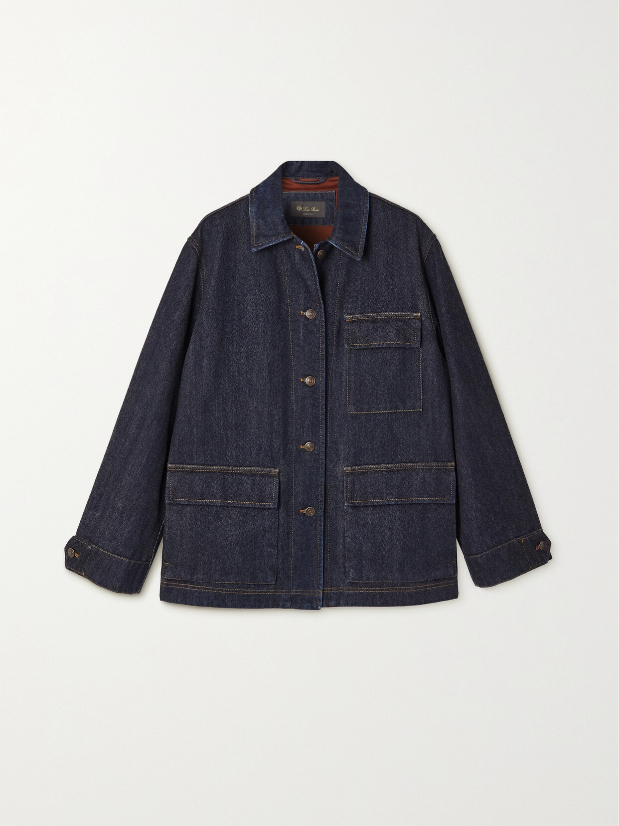 Shop Loro Piana Denim Shirt In Blue