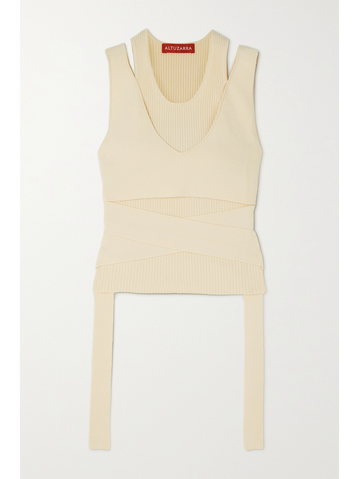 Altuzarra - Borr Layered Ribbed-knit Top - Ivory