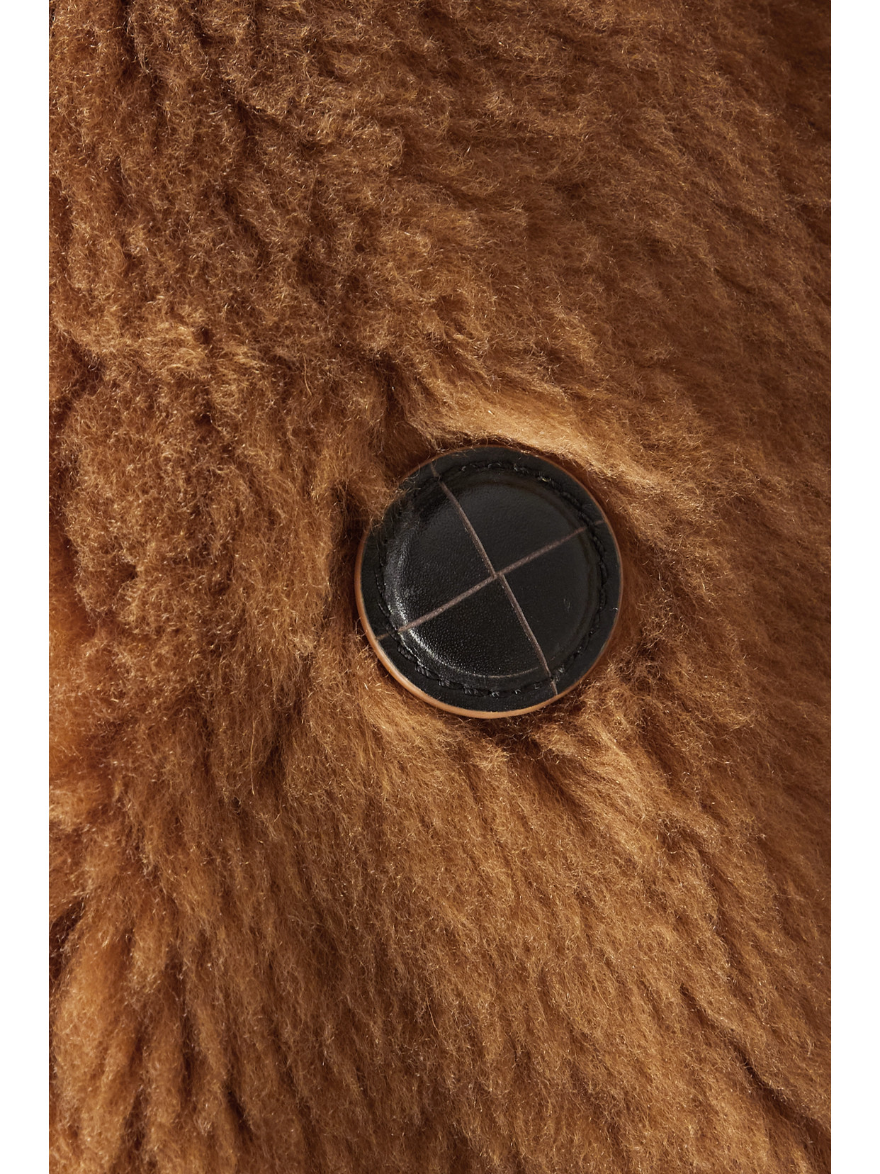 Loro Piana Double-breasted Reversible Shearling And Leather Coat In Brown
