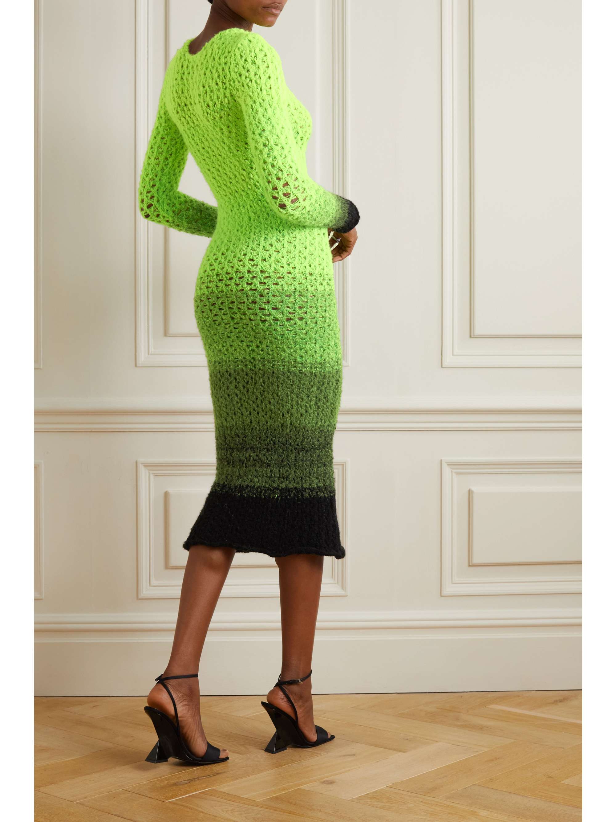 AGR Ombré cotton-blend midi dress