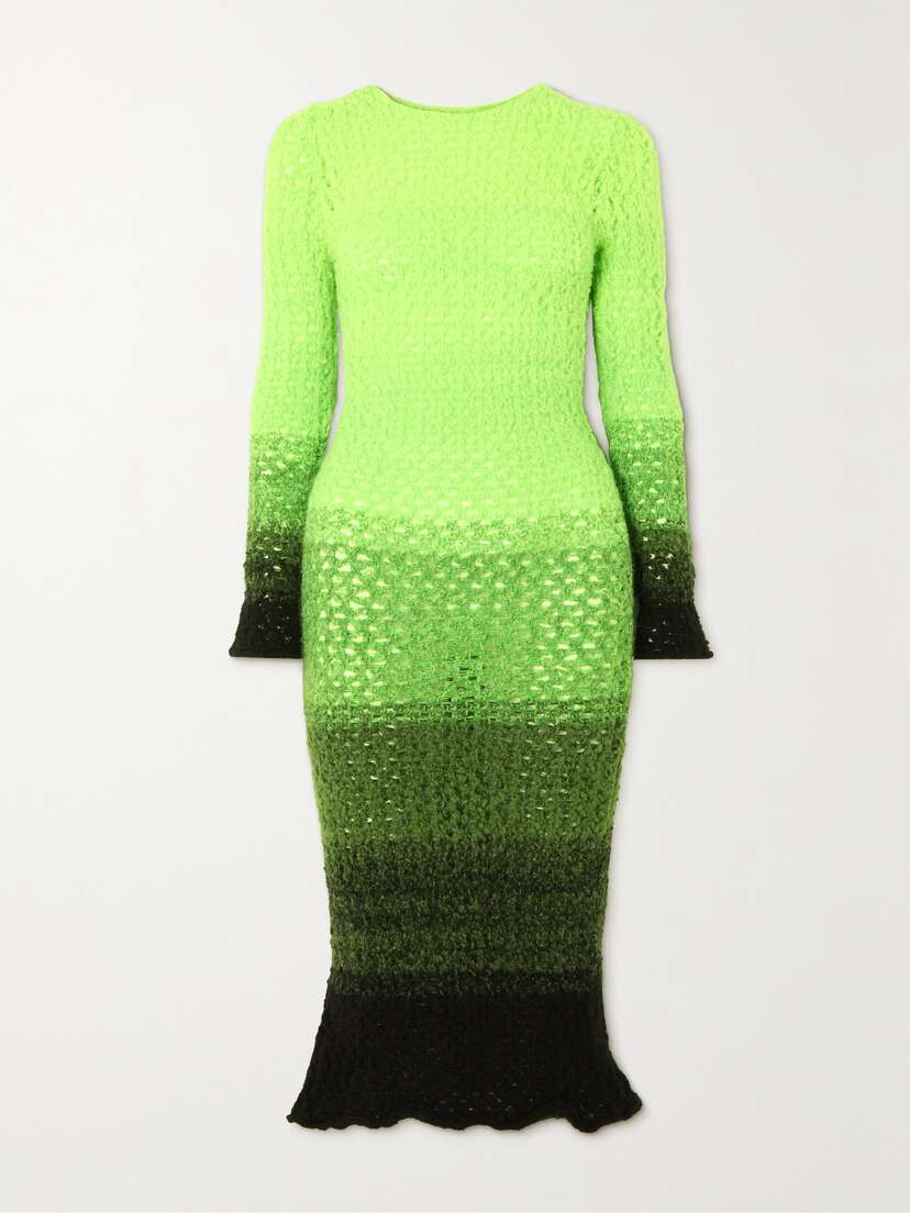 AGR Ombré Cotton-blend Midi Dress