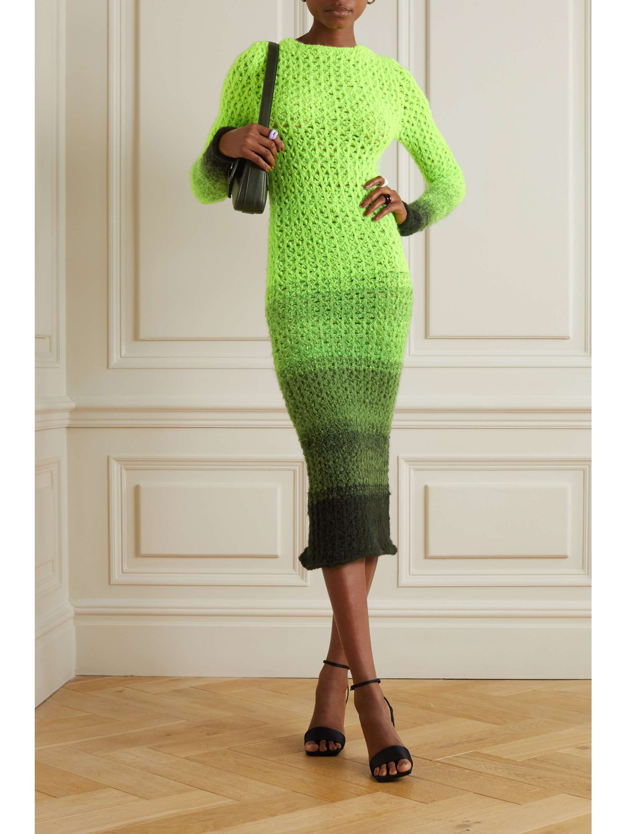 AGR Ombré cotton-blend midi dress