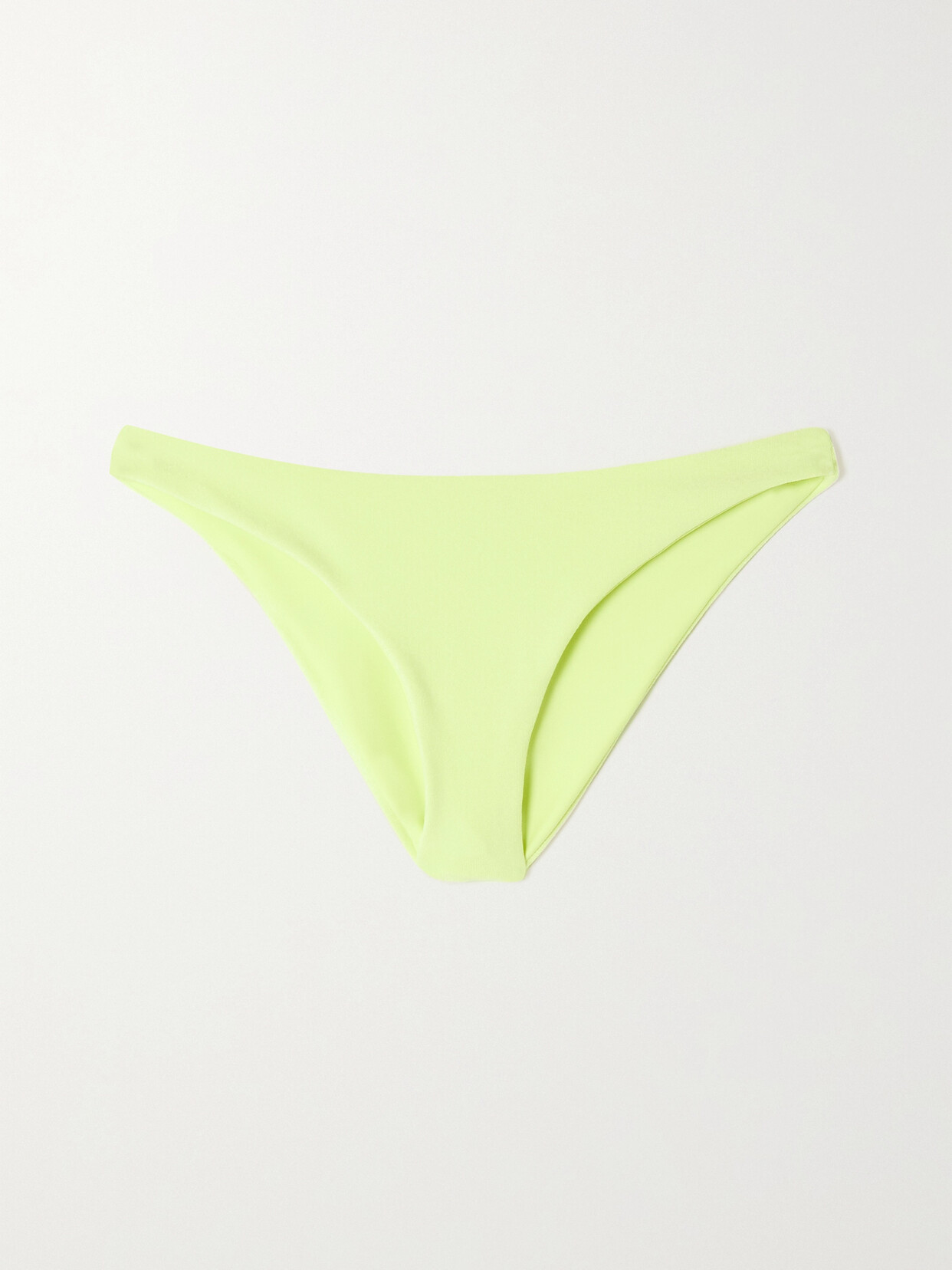 JADE SWIM Most Wanted Stretch-terry Bikini Briefs - Yellow