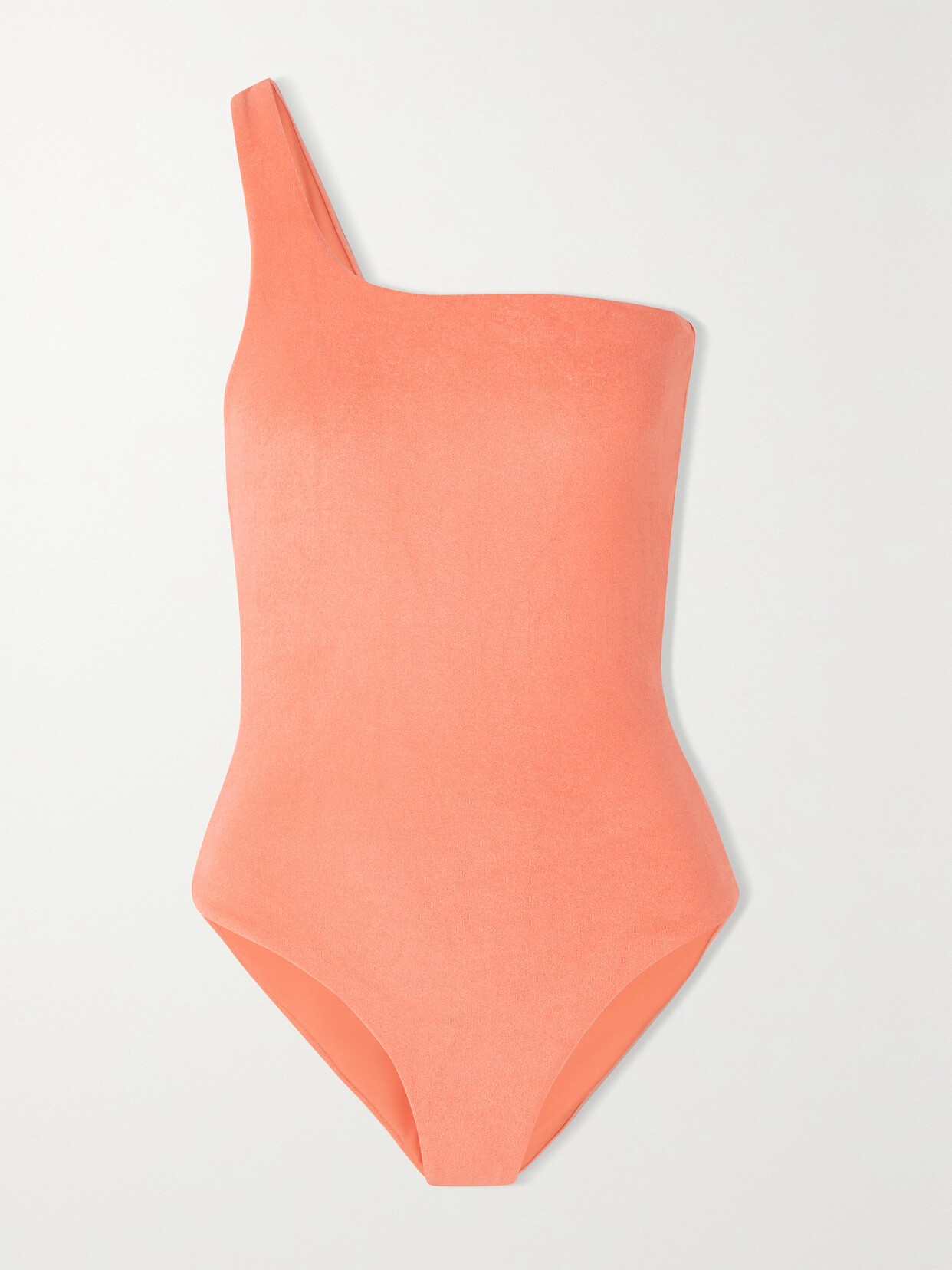 JADE SWIM Evolve One-shoulder Stretch-terry Swimsuit - Orange
