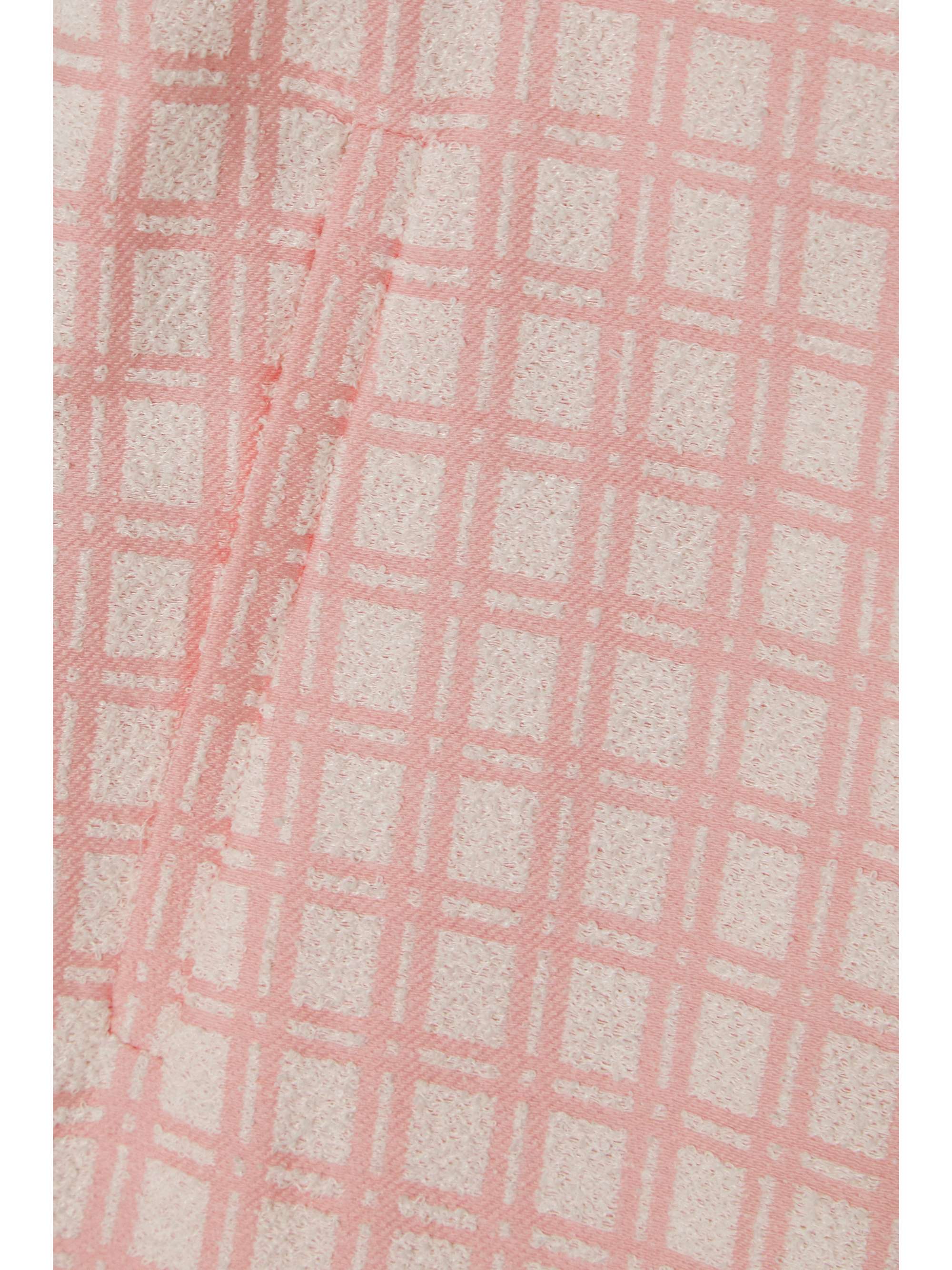 LISA MARIE FERNANDEZ Checked cotton-blend bouclé-jacquard straight-leg pants