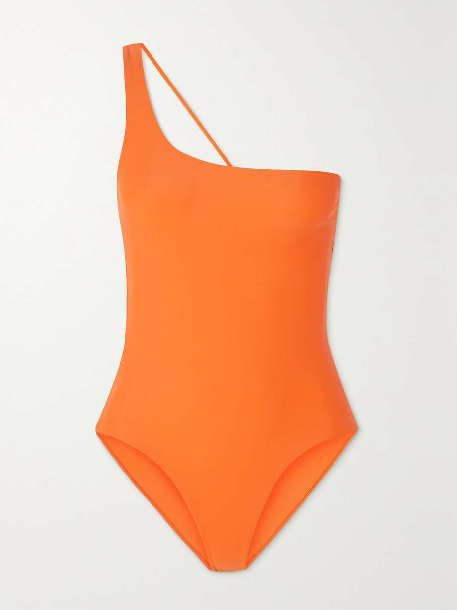 One Shoulder Swimsuit Orange