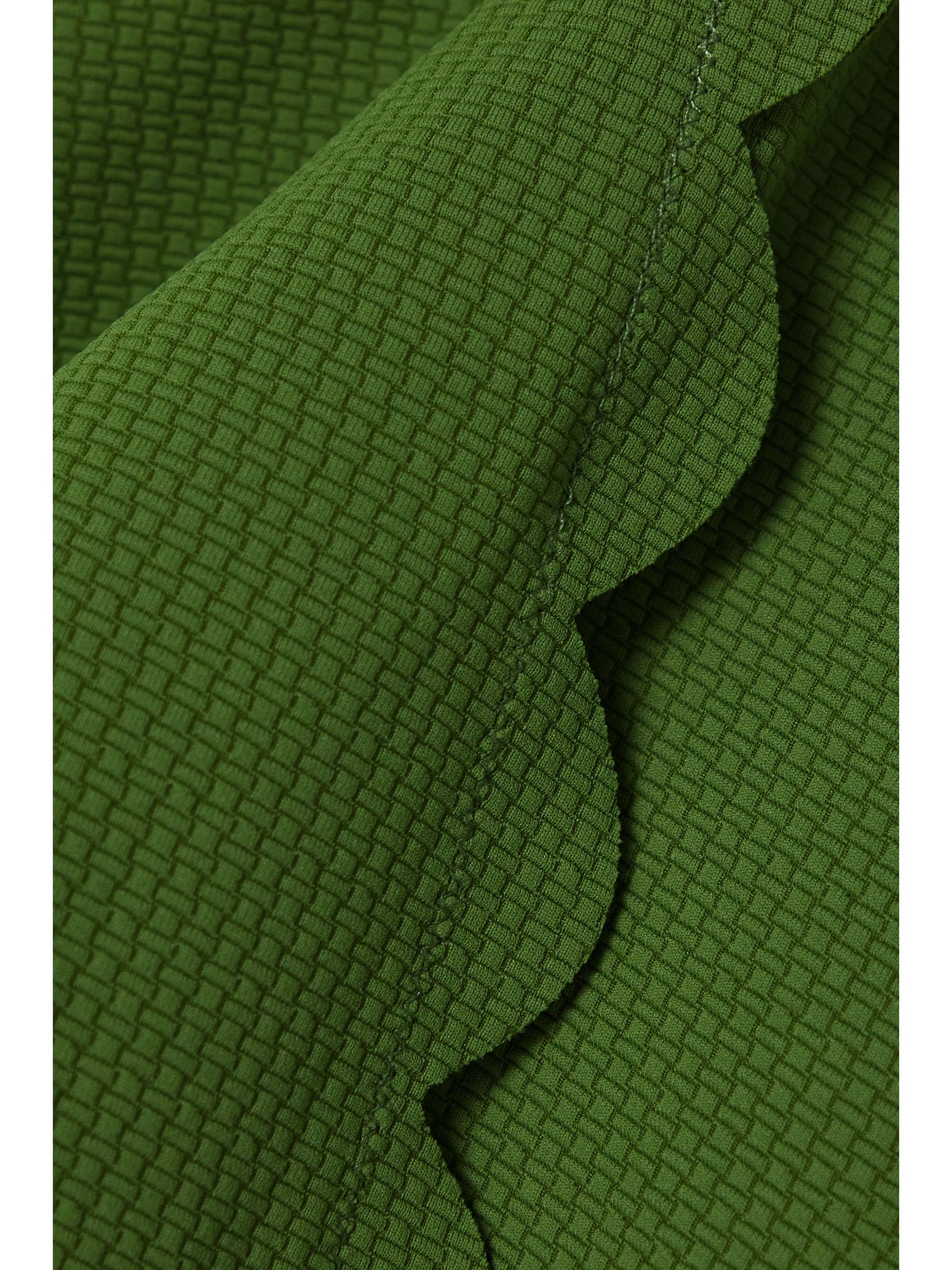 MARYSIA + NET SUSTAIN Steffi scalloped stretch recycled-seersucker tennis skirt