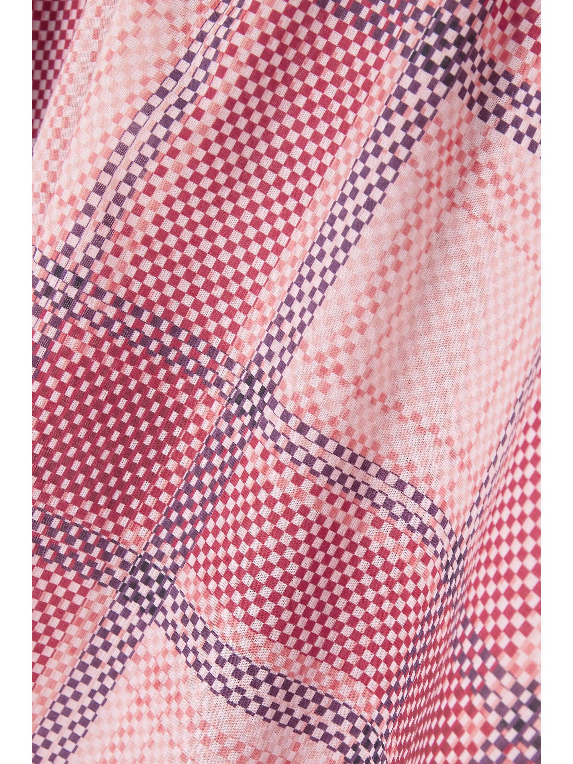 MARYSIA Palm Desert checked cotton-voile blouse