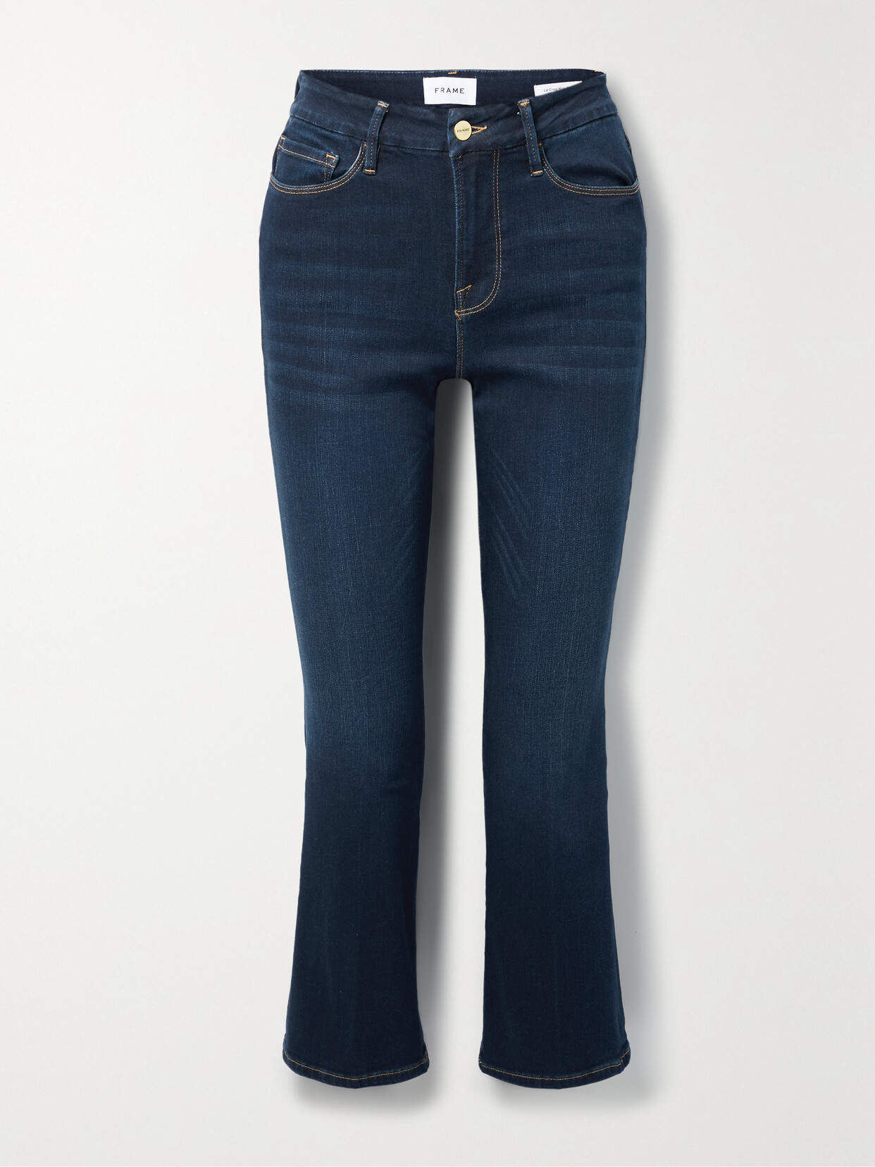 FRAME Le Crop Mini Boot Mid-rise Bootcut Jeans - Blue