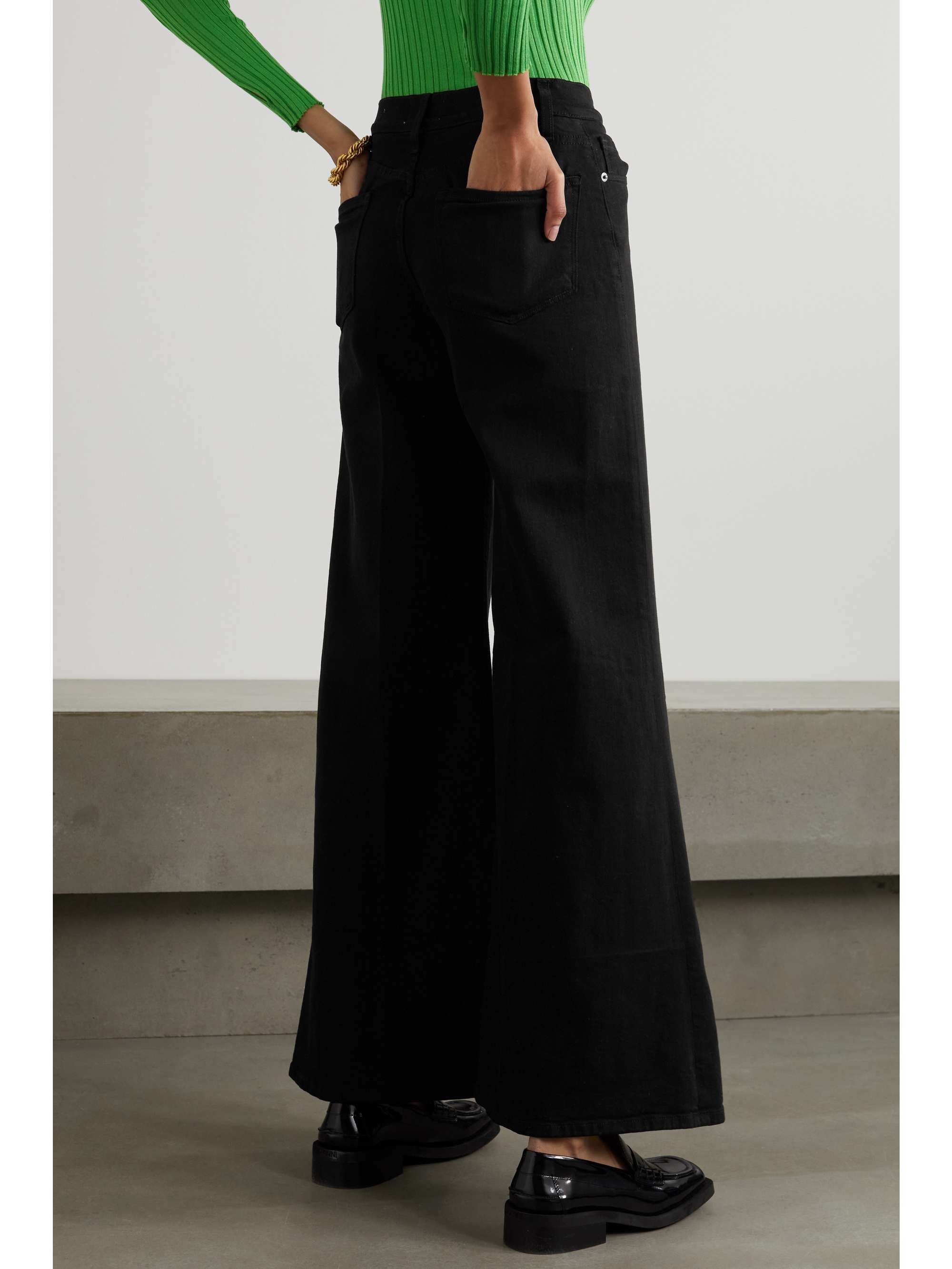FRAME Le Palazzo high-rise wide-leg jeans