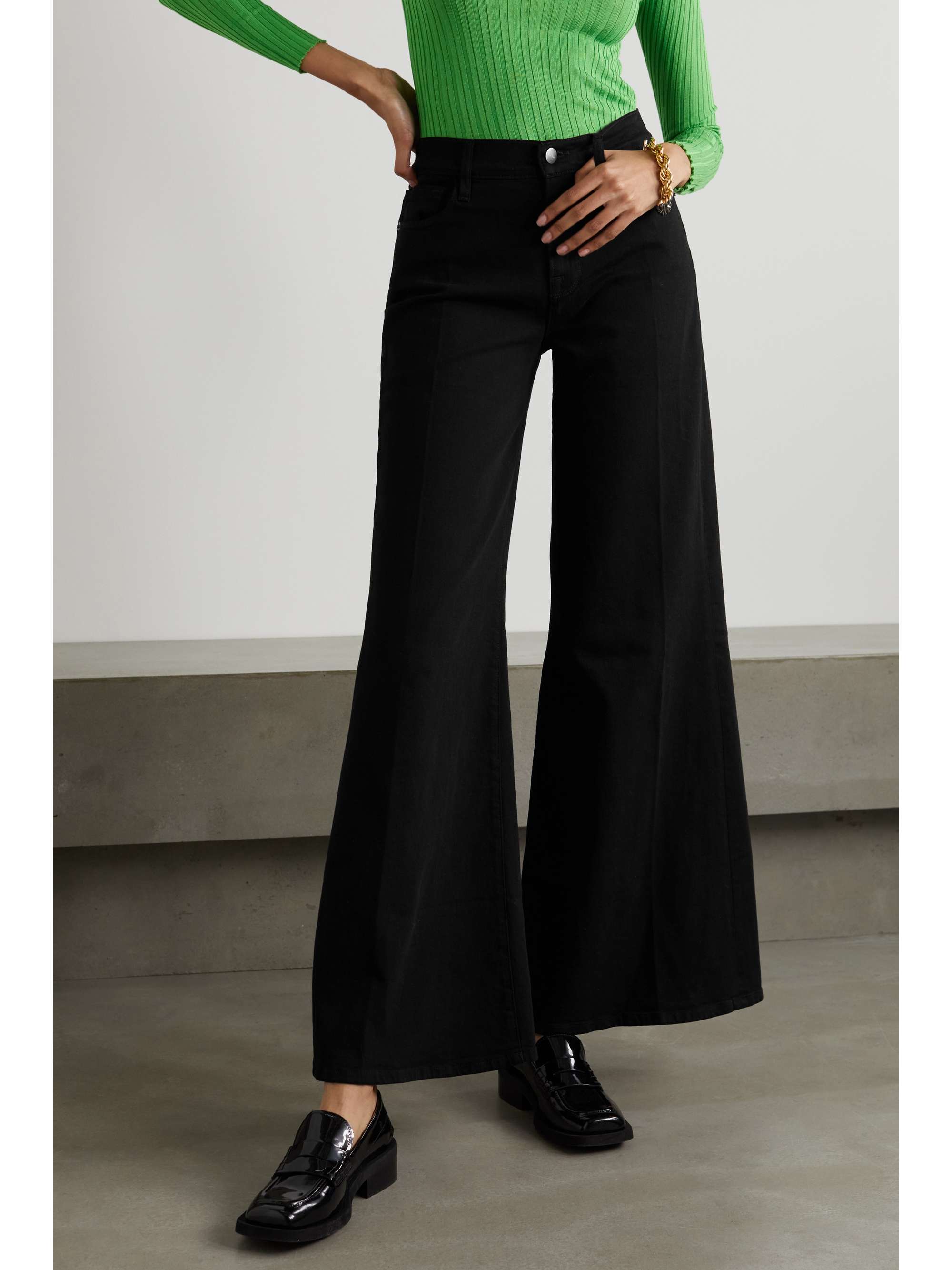 FRAME Le Palazzo high-rise wide-leg jeans