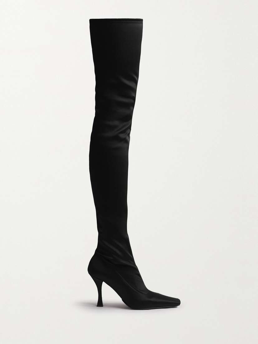Proenza Schouler Trap Stretch-satin Over-the-knee Boots