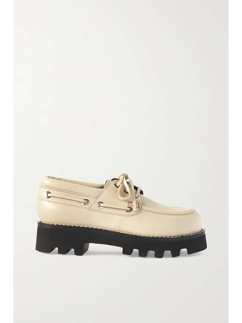 Proenza Schouler Moc Leather Flatform Brogues