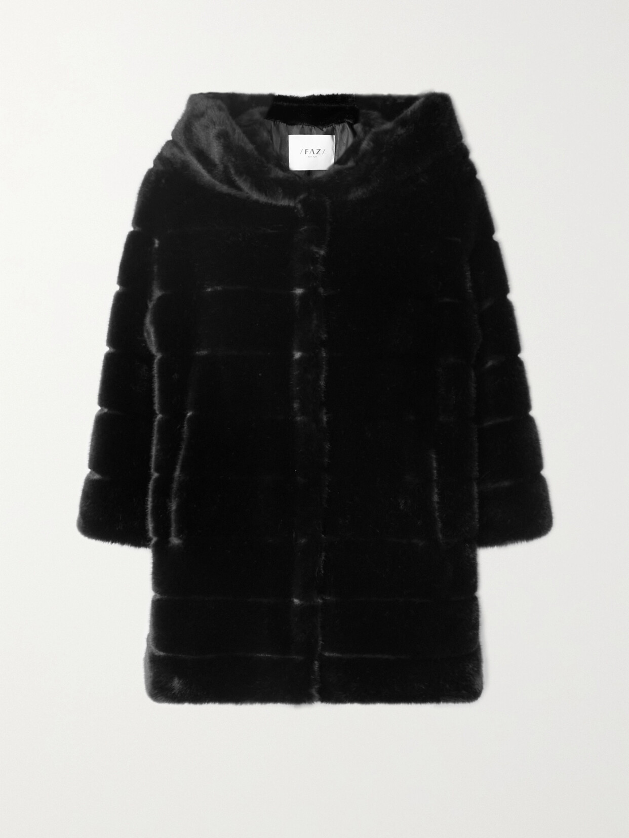 FAZ - Faux Fur Jacket - Black