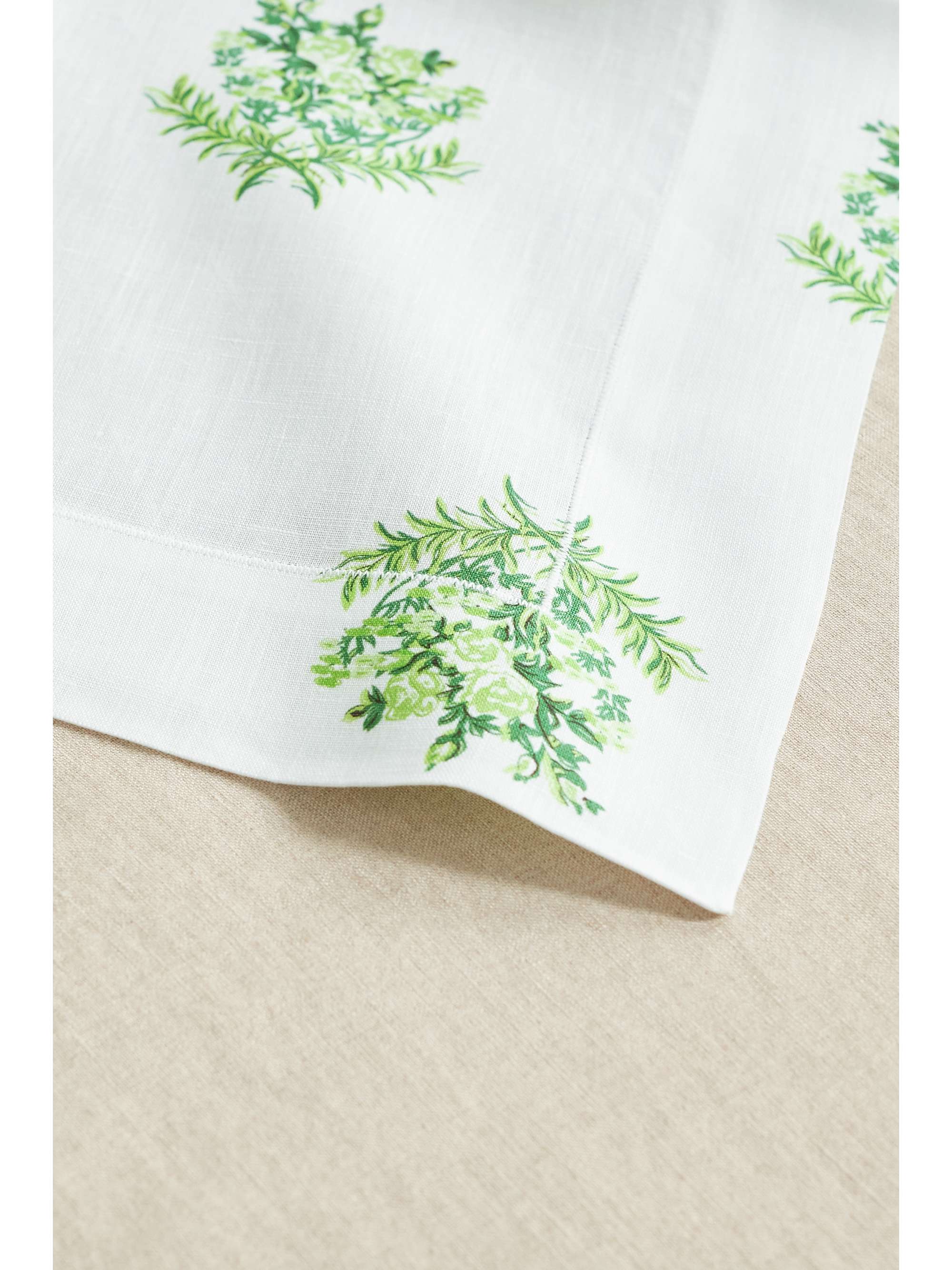 EMILIA WICKSTEAD Set of four floral-print linen napkins