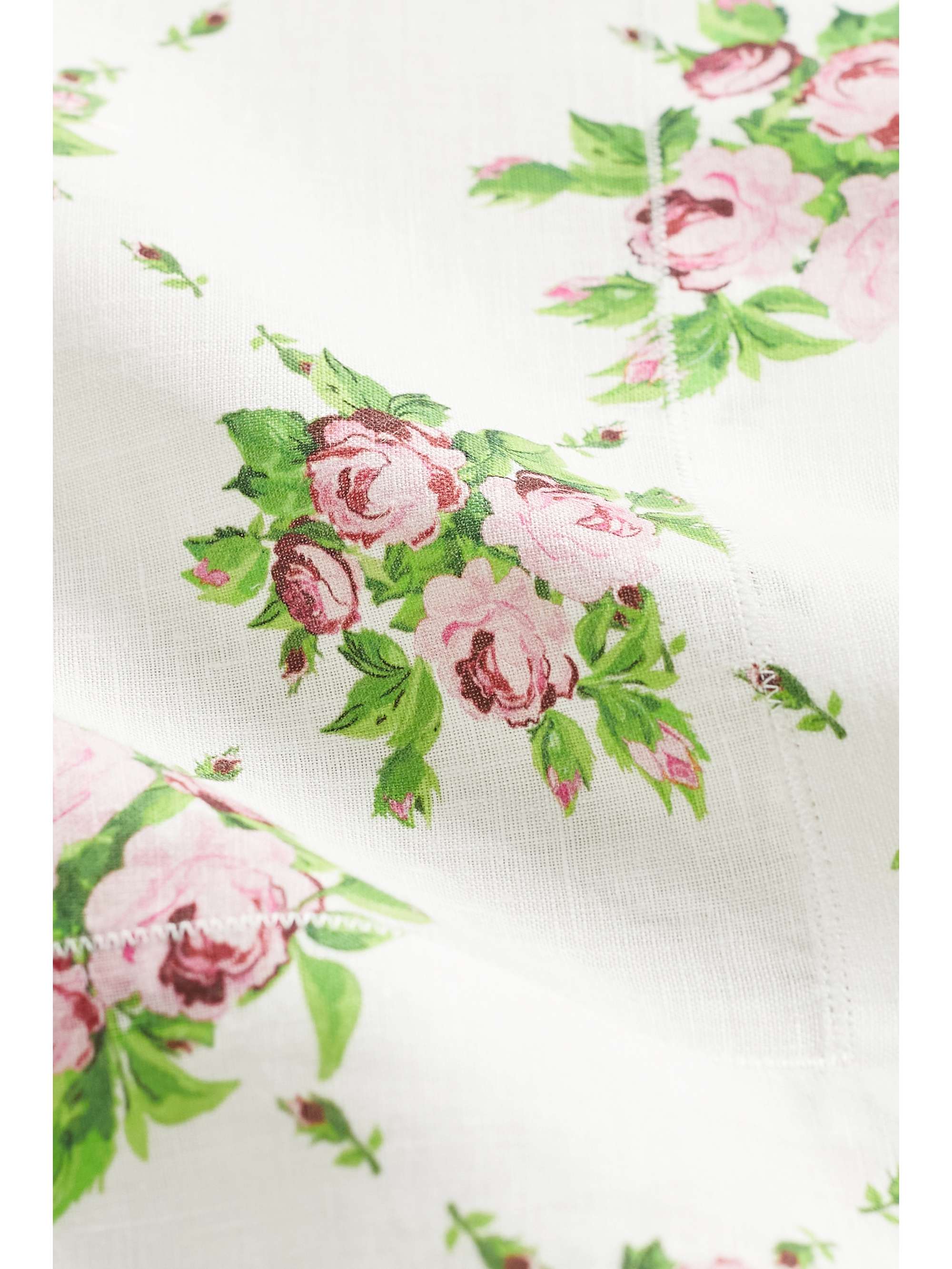 EMILIA WICKSTEAD Quatre sets de table en lin à imprimé fleuri