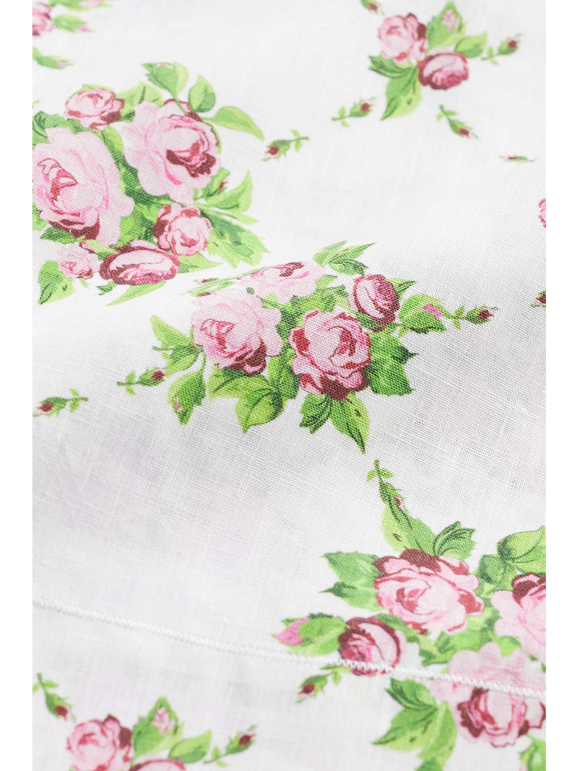 EMILIA WICKSTEAD Floral-print linen tablecloth