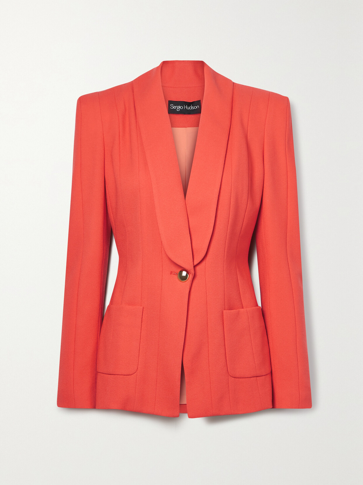 Sergio Hudson Stretch-wool Crepe Blazer