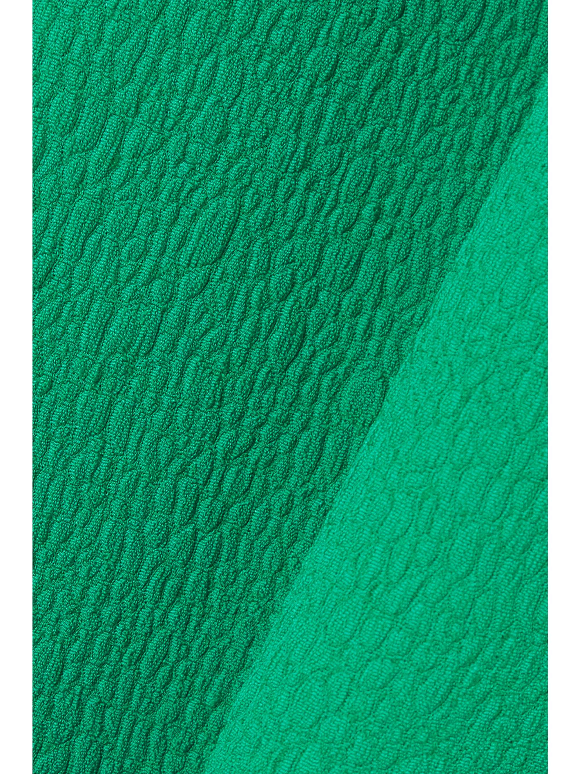 REBECCA VALLANCE Dionne paneled cloqué midi dress