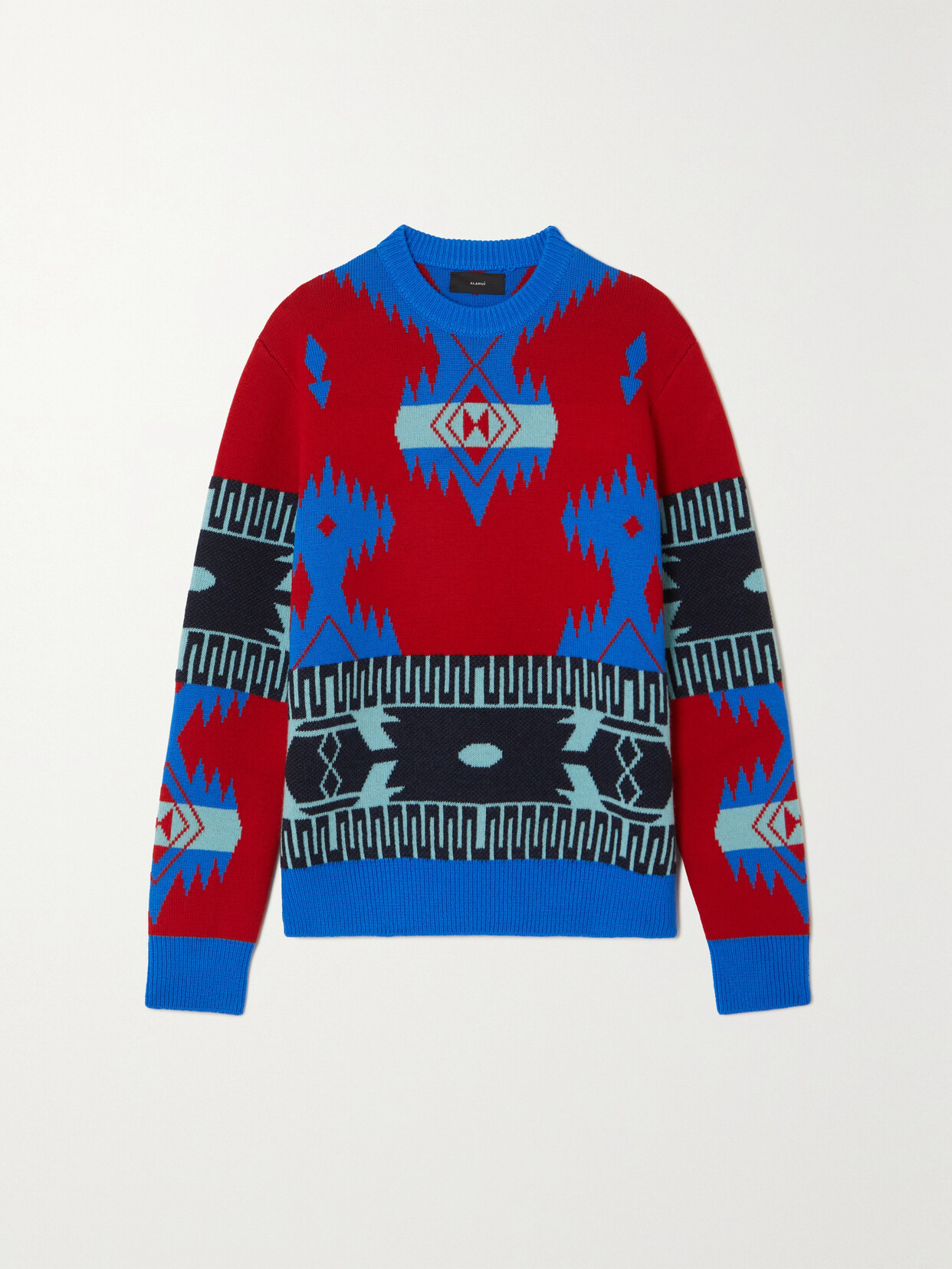 Alanui - Icon Jacquard-knit Wool Sweater - Red