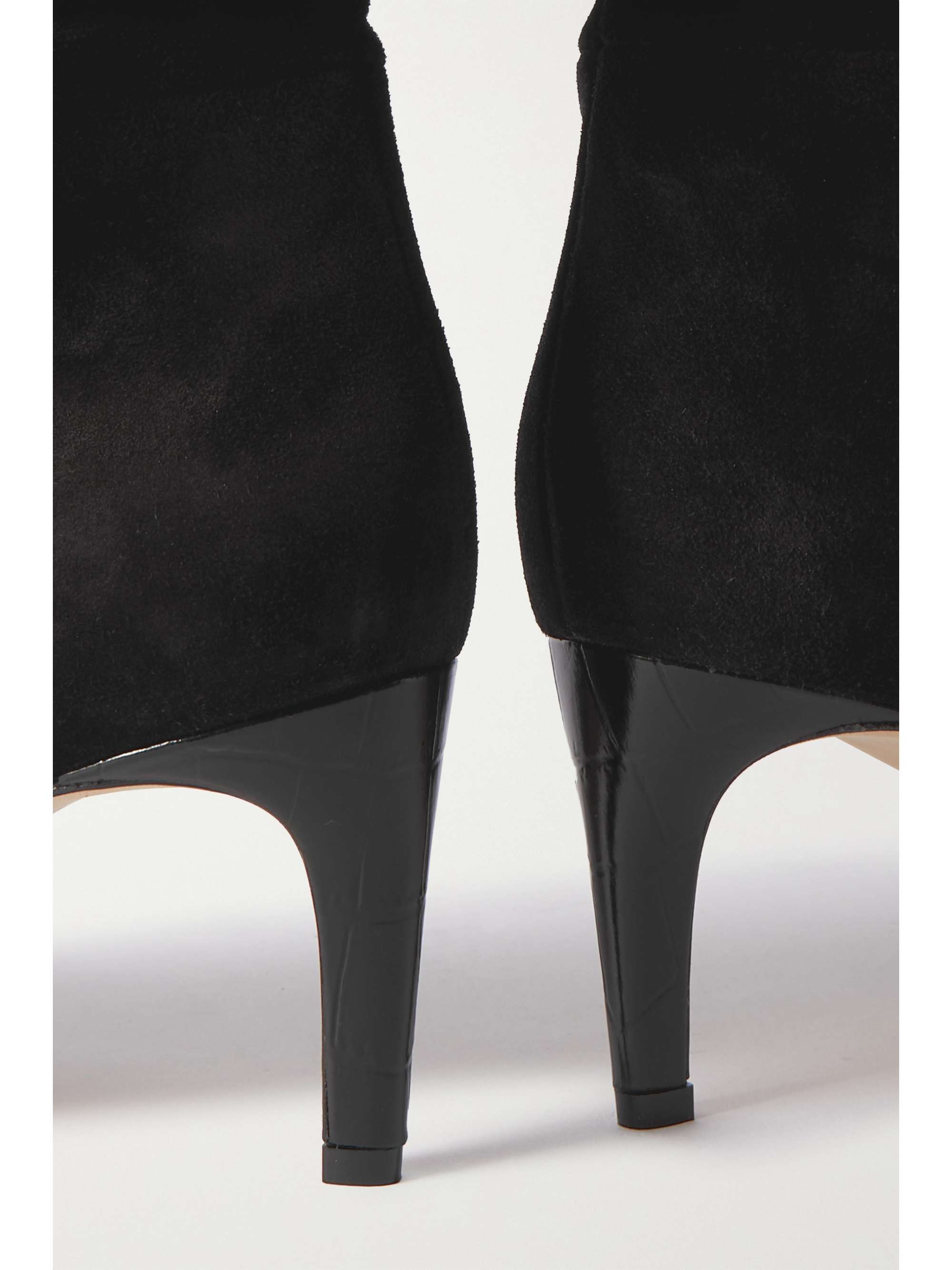Kitten heel suede clearance booties