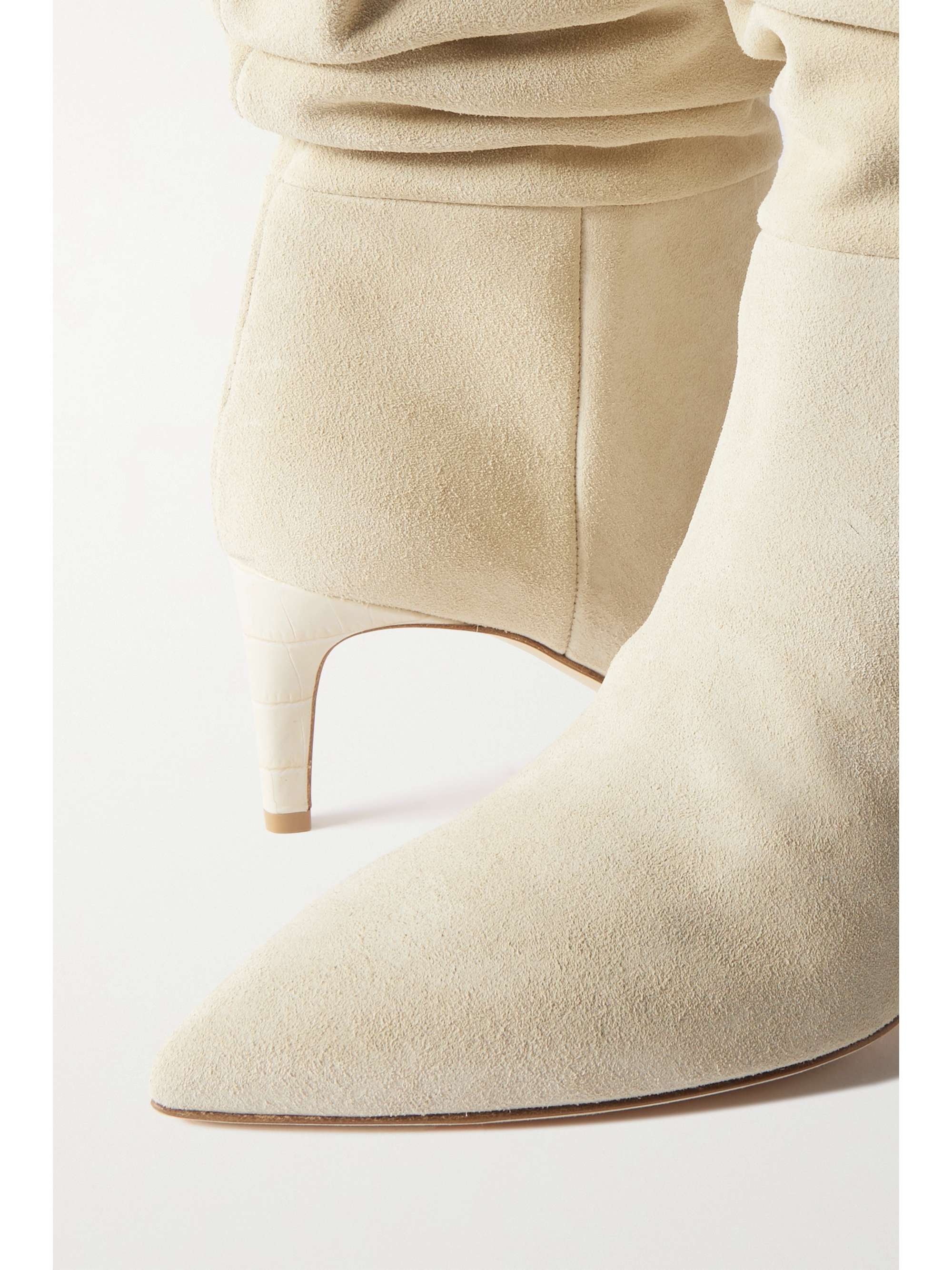 Slouchy suede boots