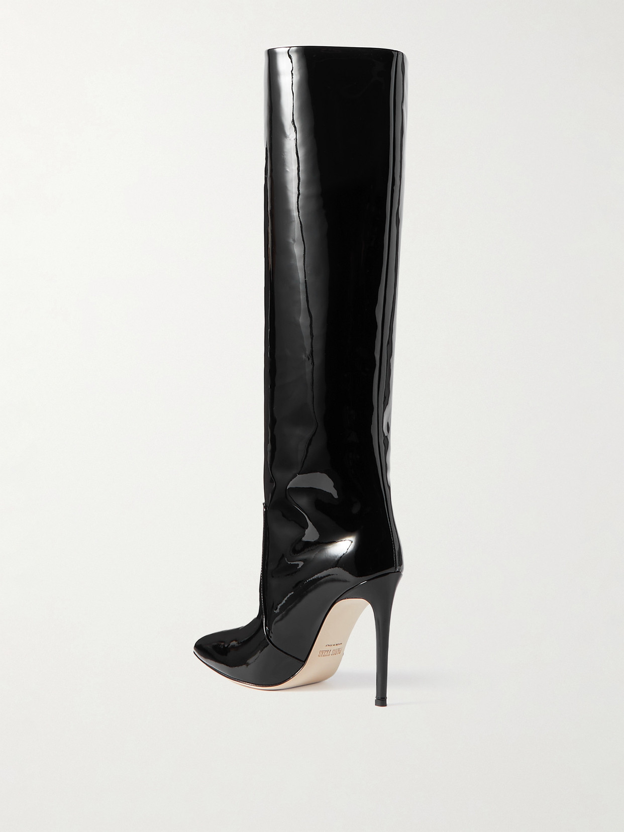 Shop Paris Texas Stiletto Patent-leather Knee Boots In Black