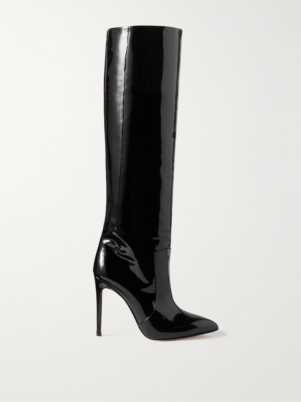 Paris Texas - Stiletto Patent-leather Knee Boots - Black