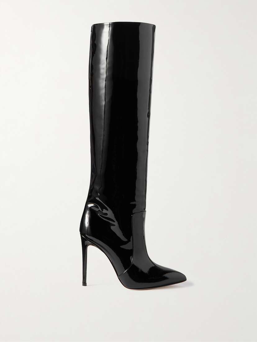 Paris Texas Stiletto Patent-leather Knee Boots