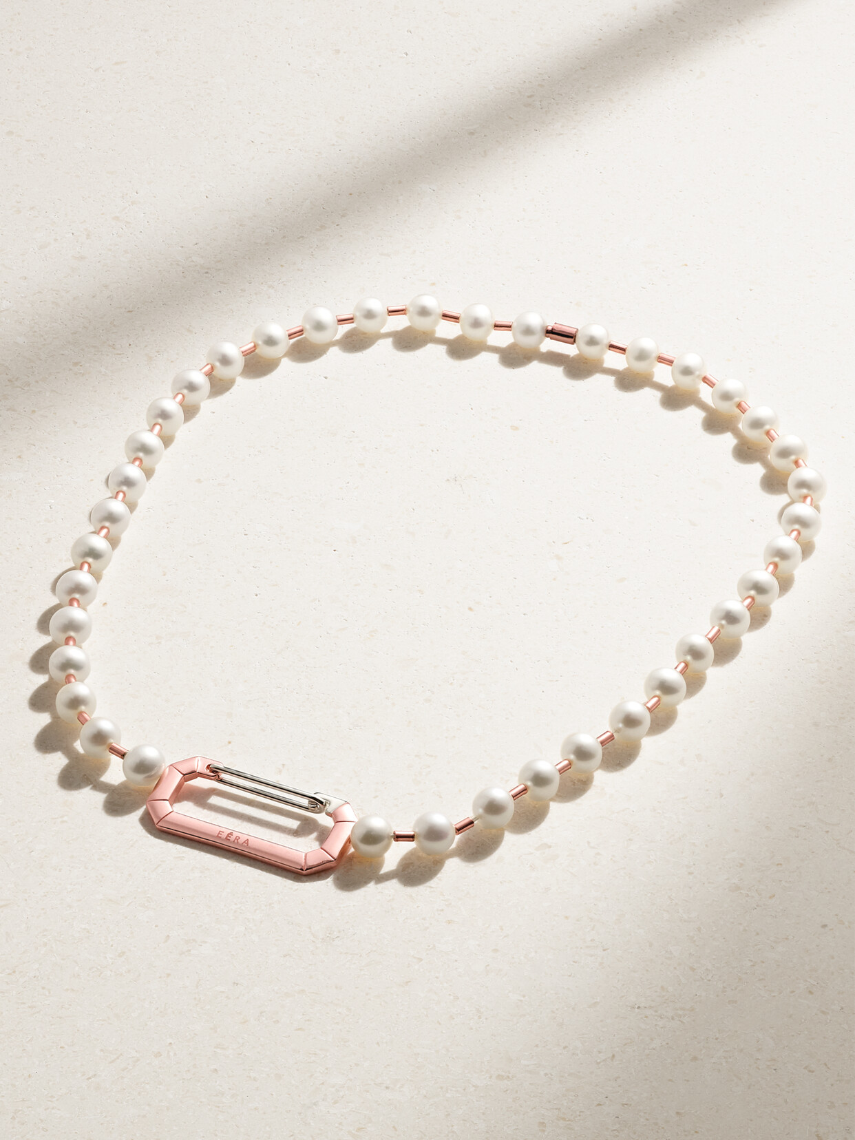 Eéra 18-karat White Gold Pearl Choker