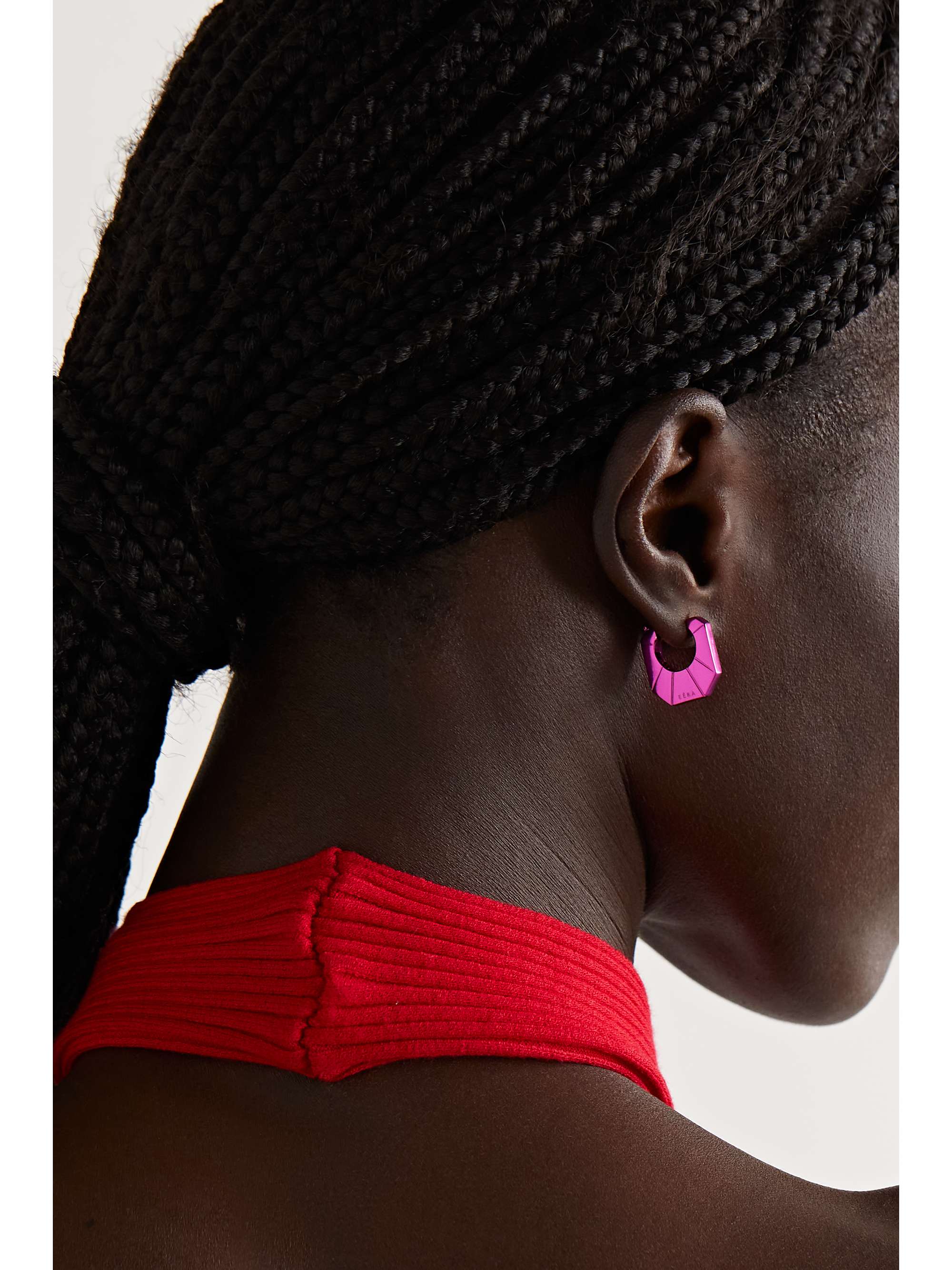 EÉRA White gold single hoop earring