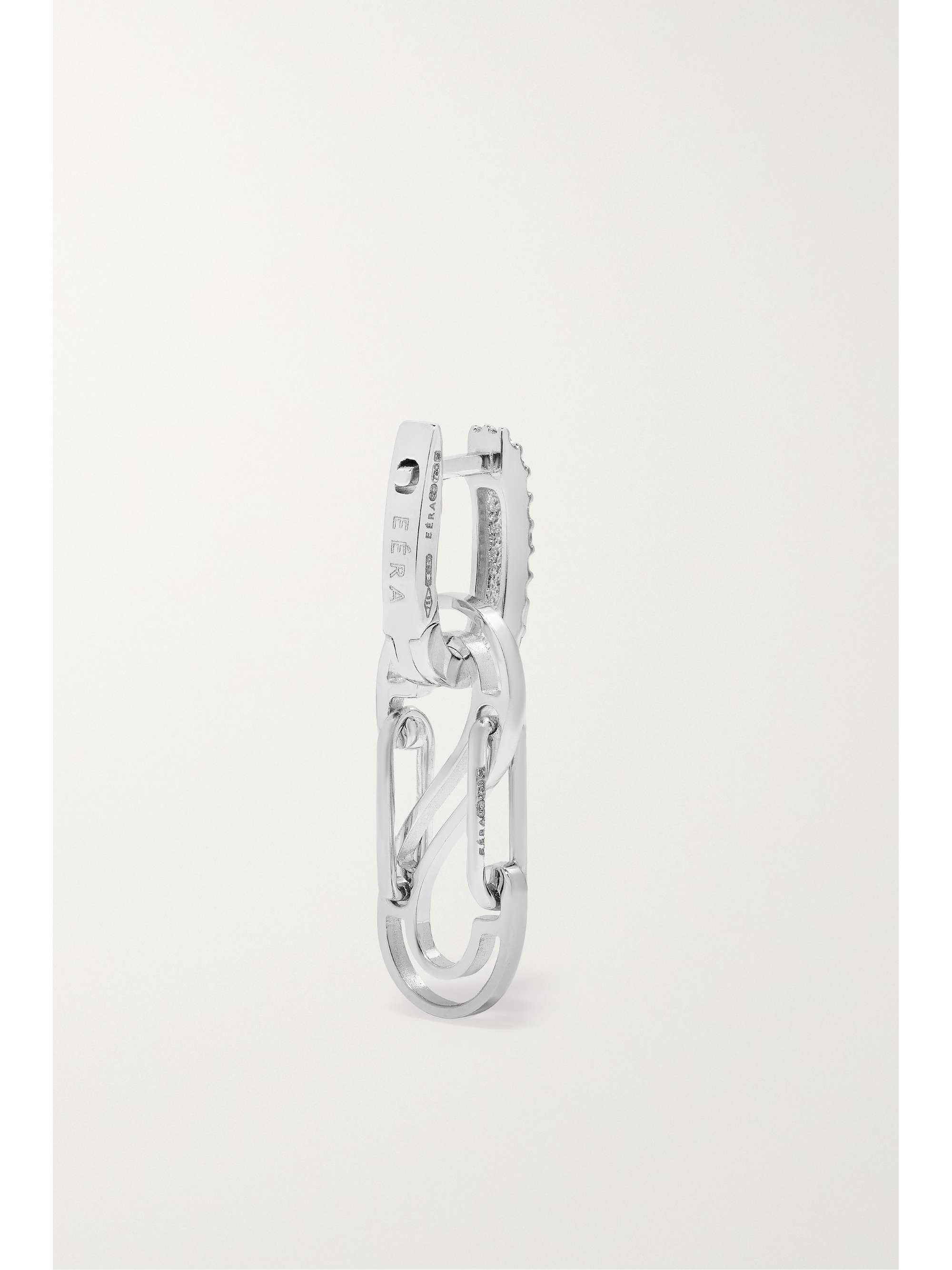 EÉRA 18-karat yellow and white gold diamond single earring