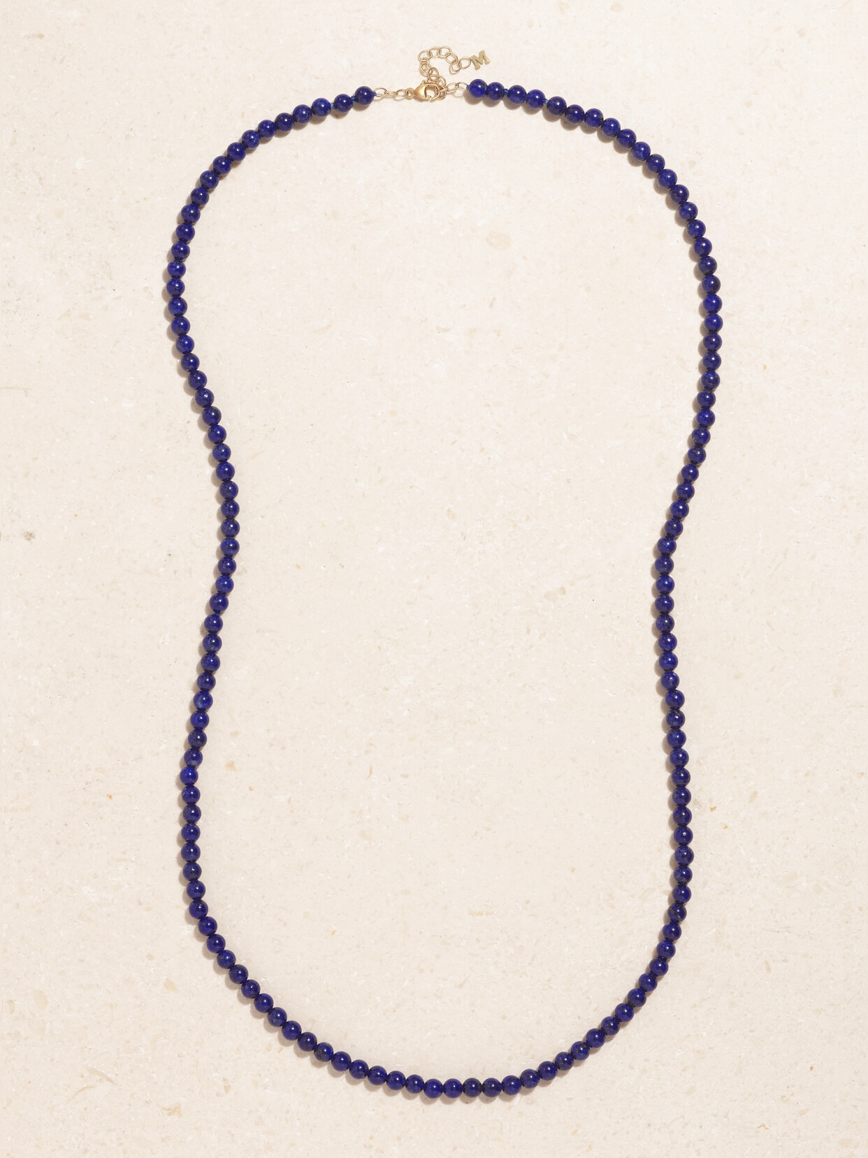 Mateo 14-karat Gold Lapis Lazuli Necklace